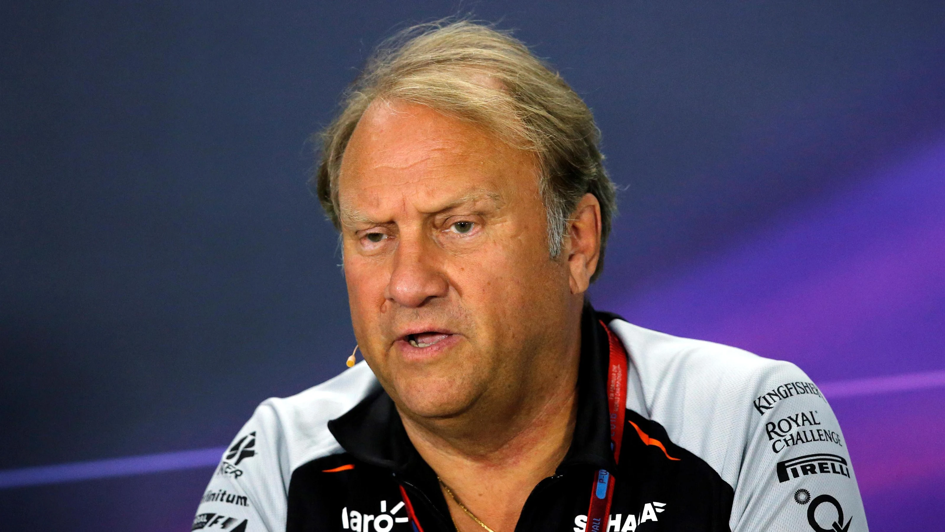Robert Fearnley (GBR) Force India F1 Team Deputy Team Principal in the Press Conference at Formula