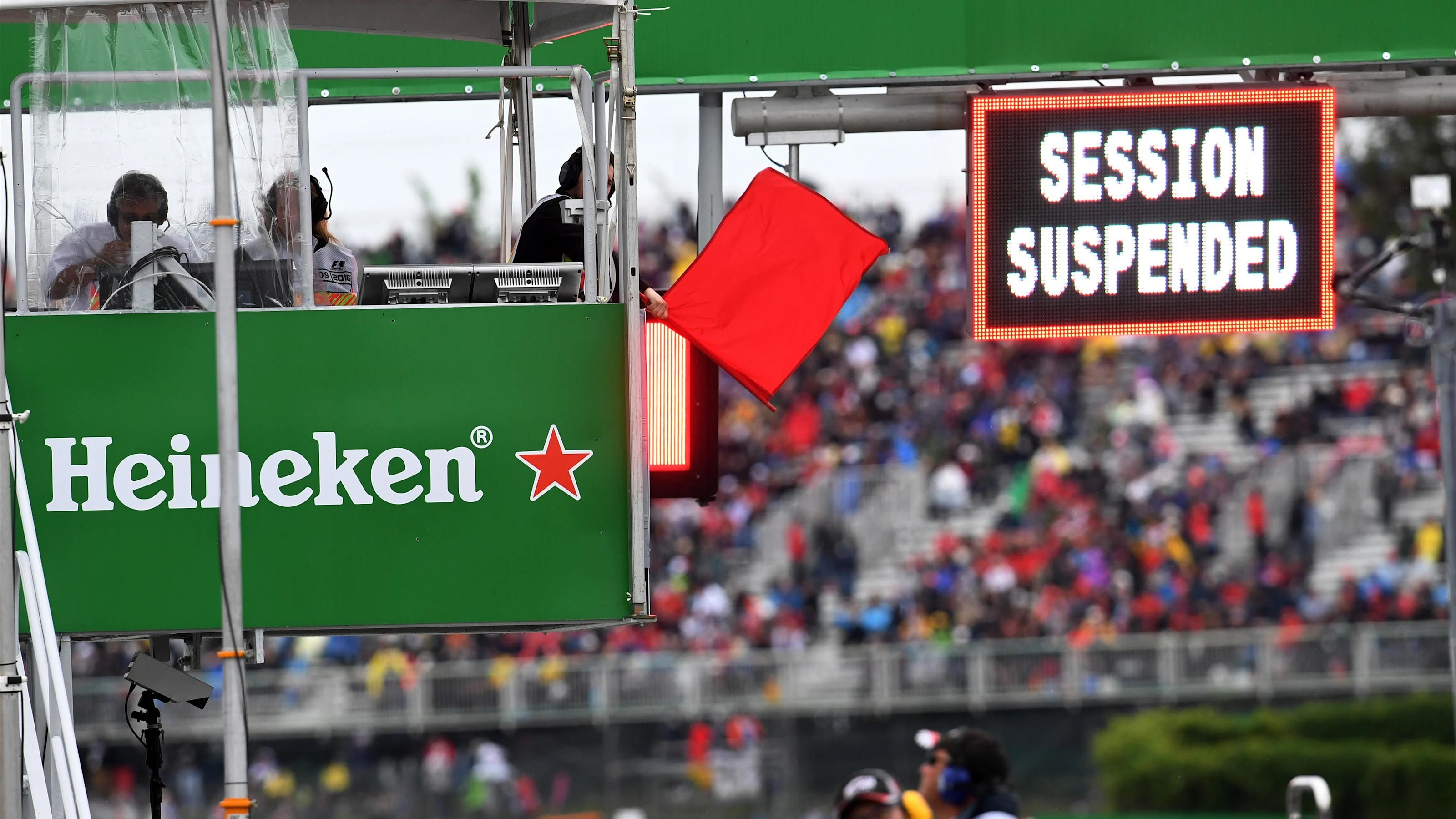 Red flag in FP3 at Formula One World Championship, Rd7, Canadian Grand Prix, Qualifying, Montreal,