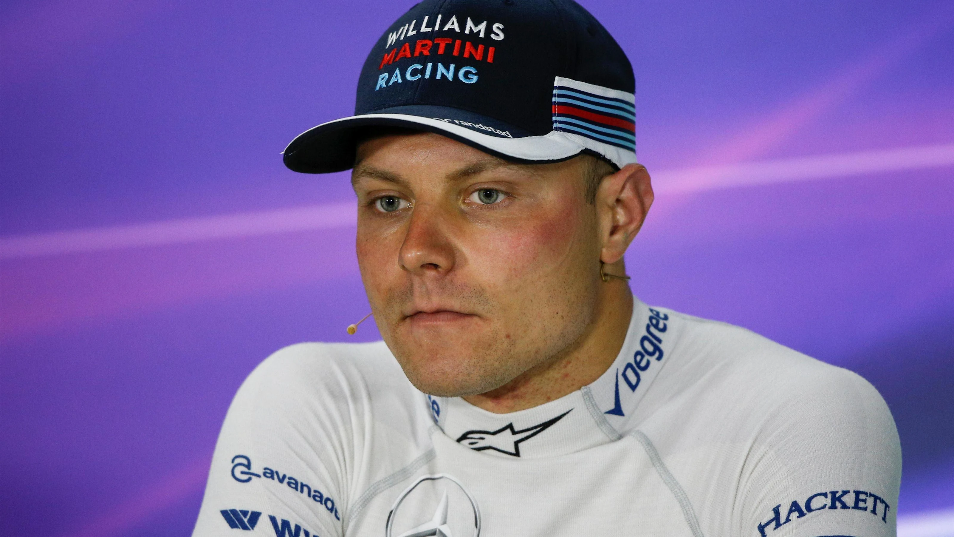 Valtteri Bottas (FIN) Williams in the Press Conference at Formula One World Championship, Rd7,