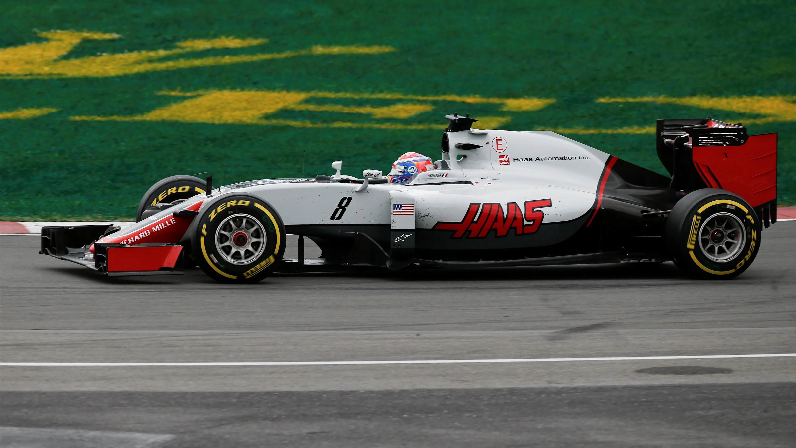 Romain Grosjean (FRA) Haas VF-16 at Formula One World Championship, Rd7, Canadian Grand Prix, Race,