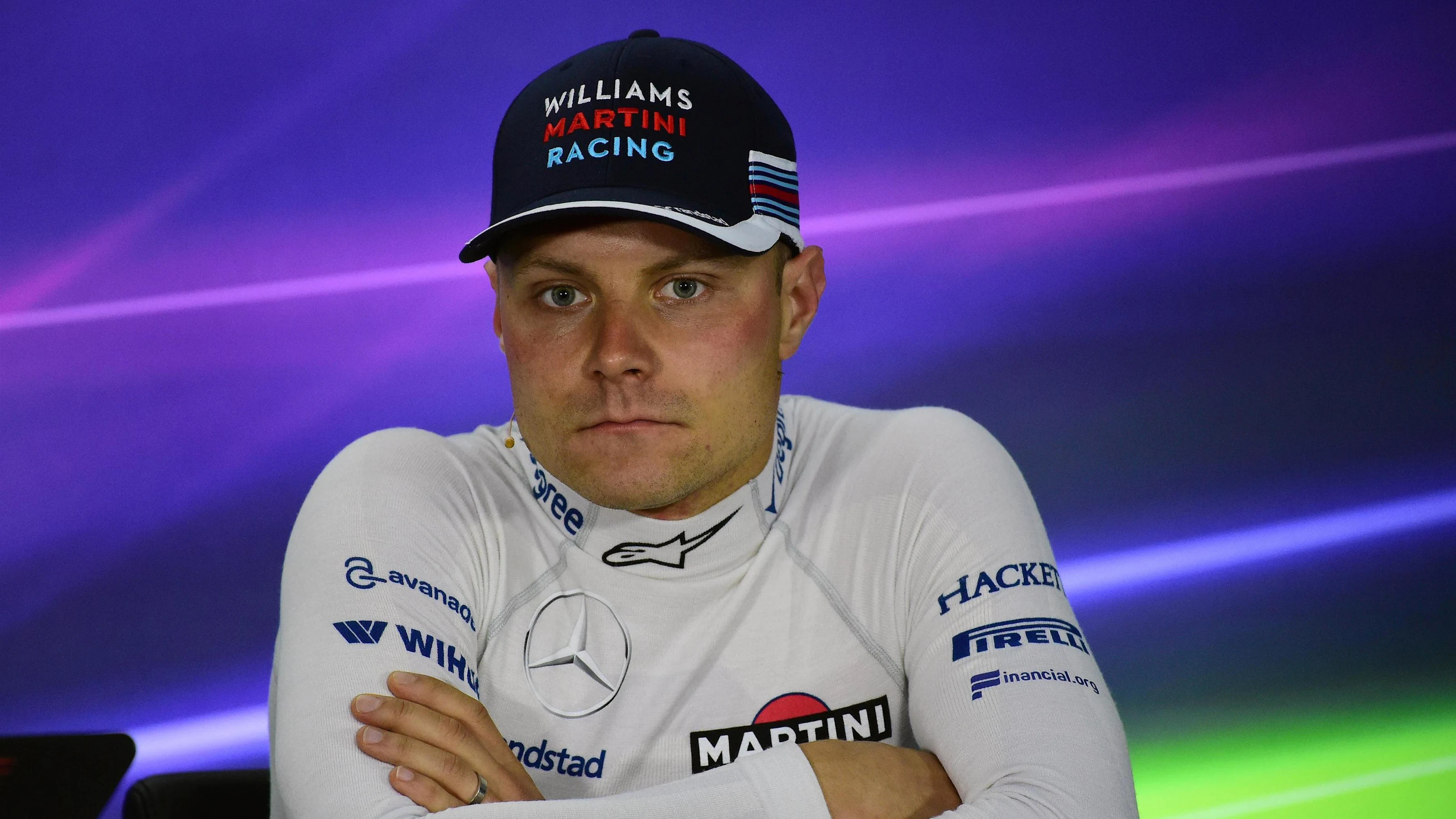 Valtteri Bottas (FIN) Williams in the Press Conference at Formula One World Championship, Rd7,