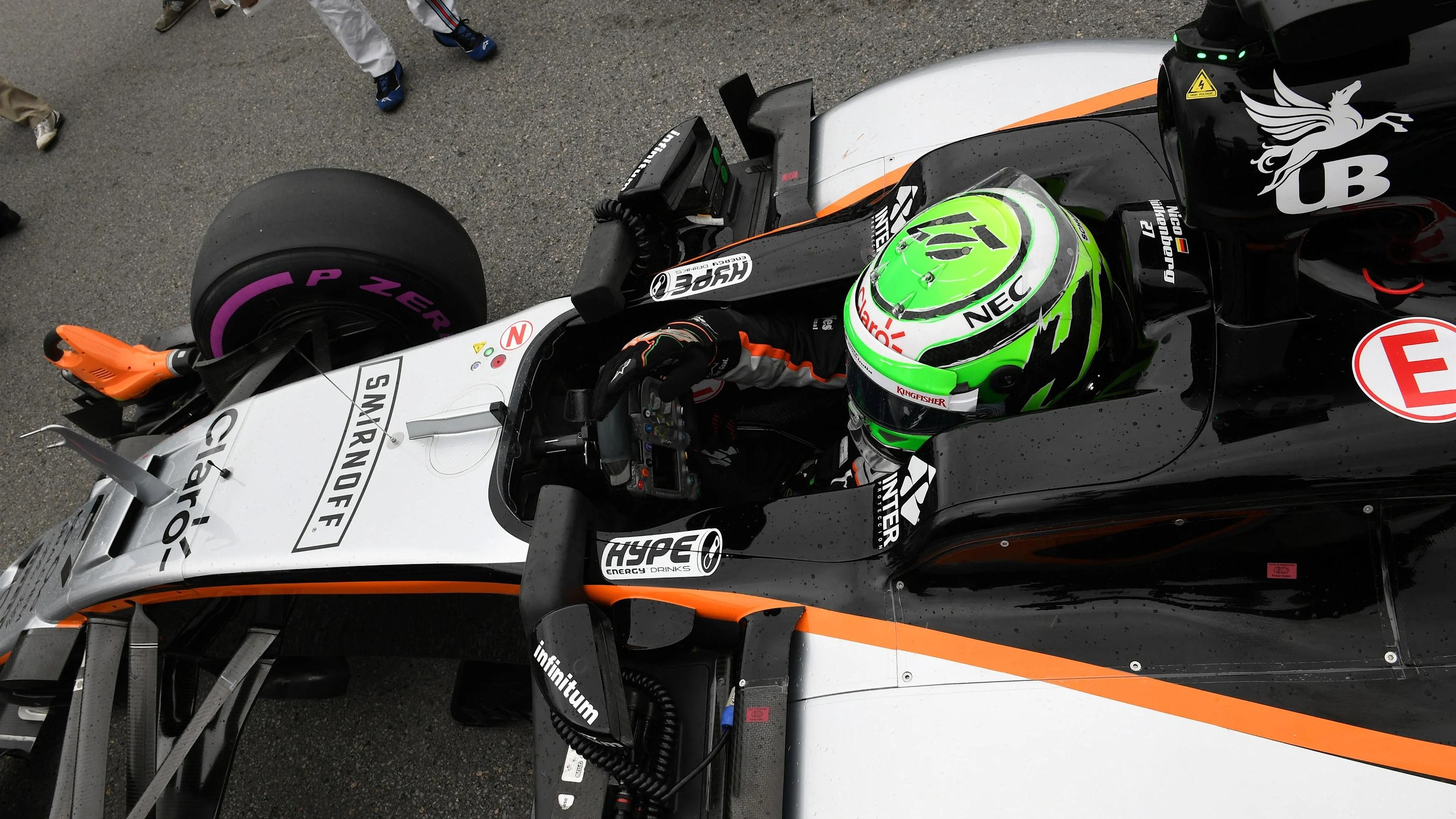 Nico Hulkenberg (GER) Force India VJM09 on the grid at Formula One World Championship, Rd7,