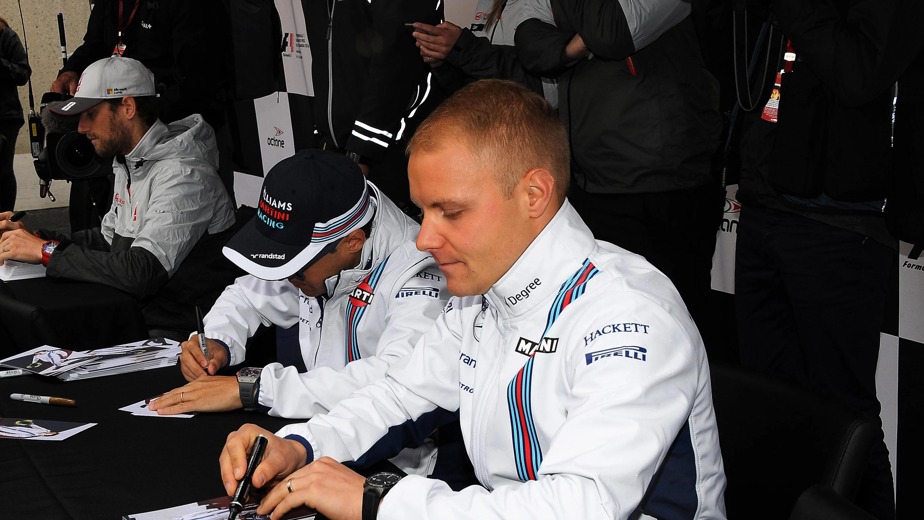 Valtteri Bottas (FIN) Williams at the autograph session at Formula One World Championship, Rd7,