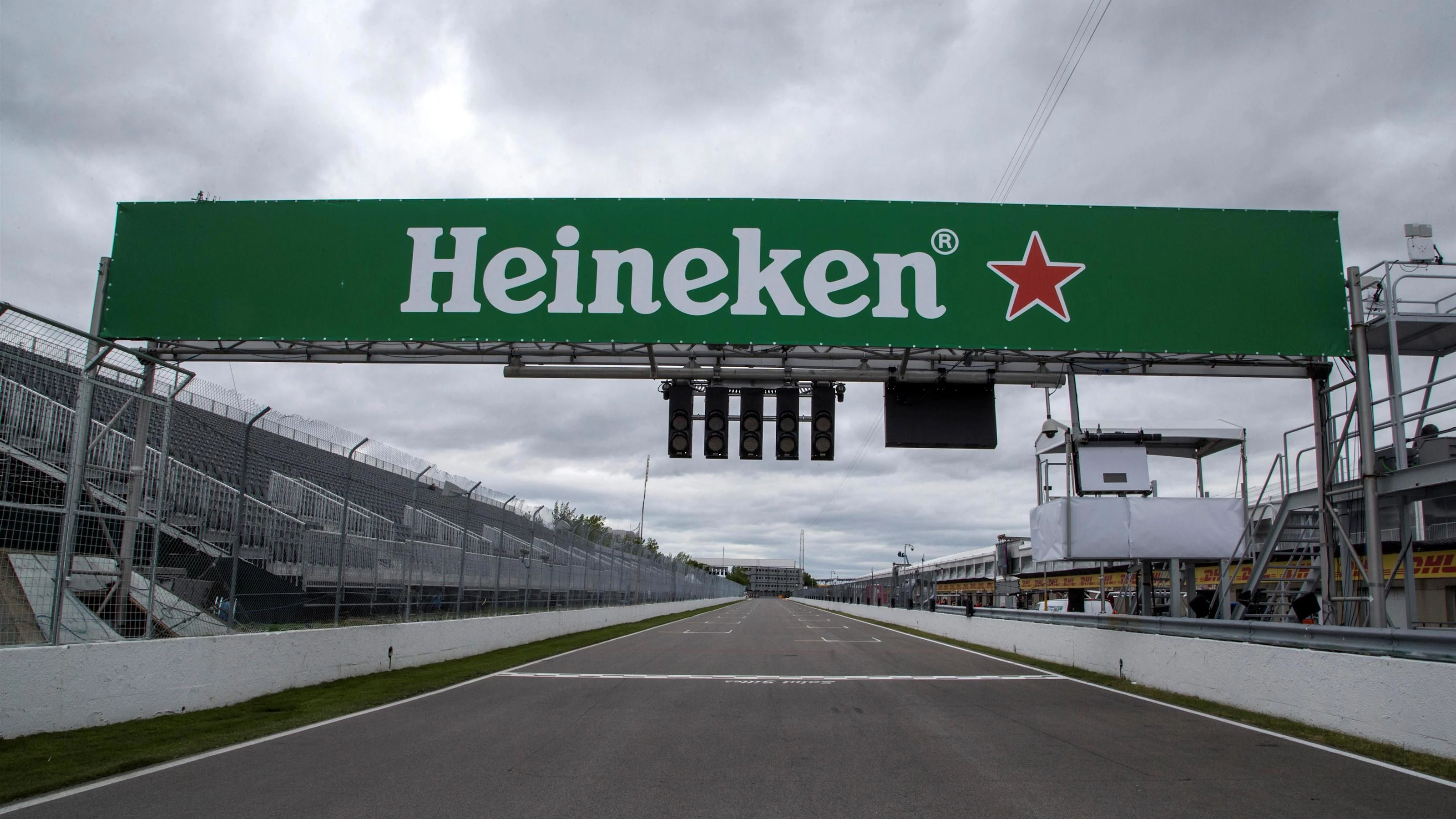Heineken branding on the bridge at Formula One World Championship, Rd7, Canadian Grand Prix,