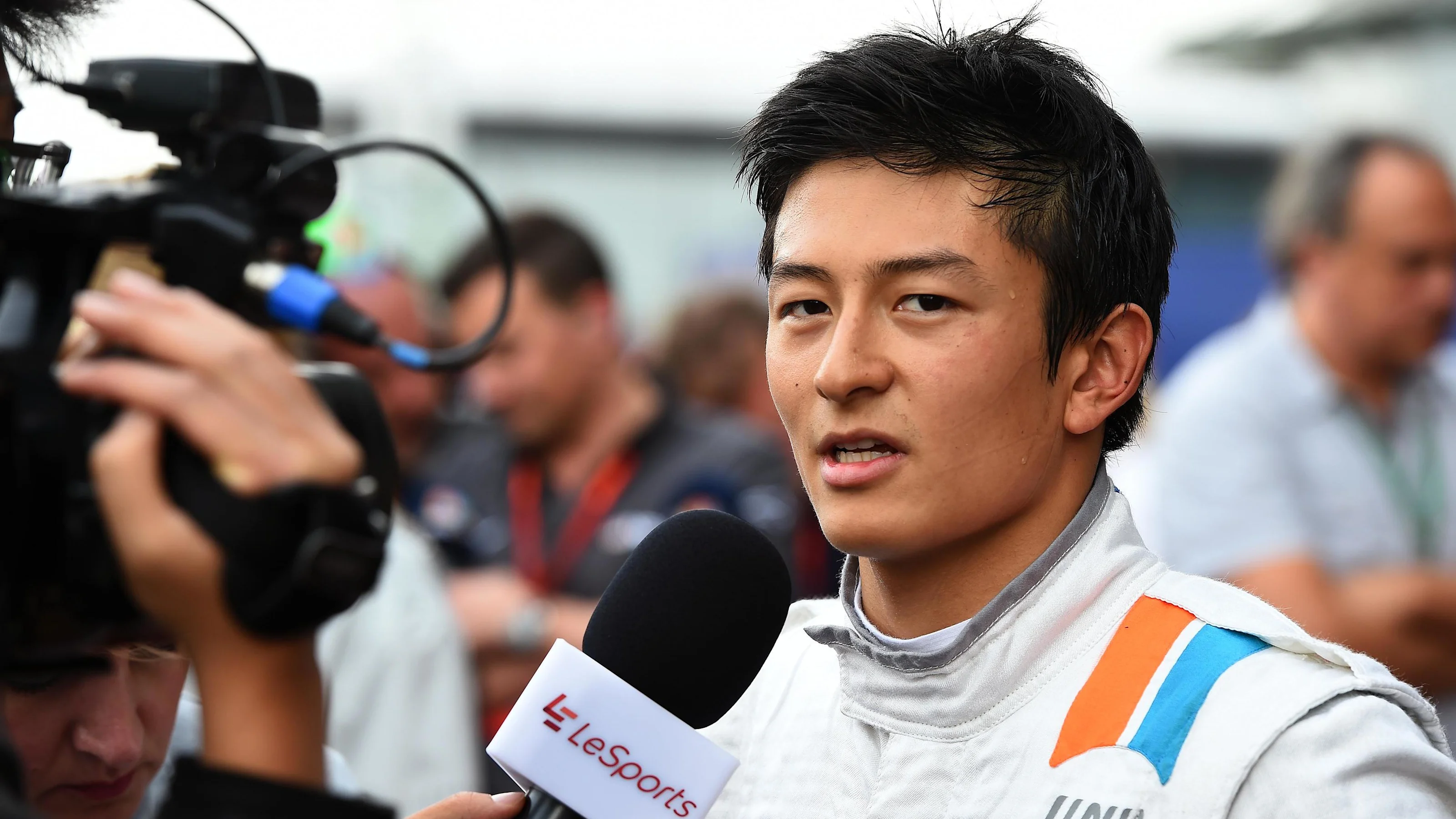 Rio Haryanto (IDN) Manor Racing talks with the media at Formula One World Championship, Rd3,