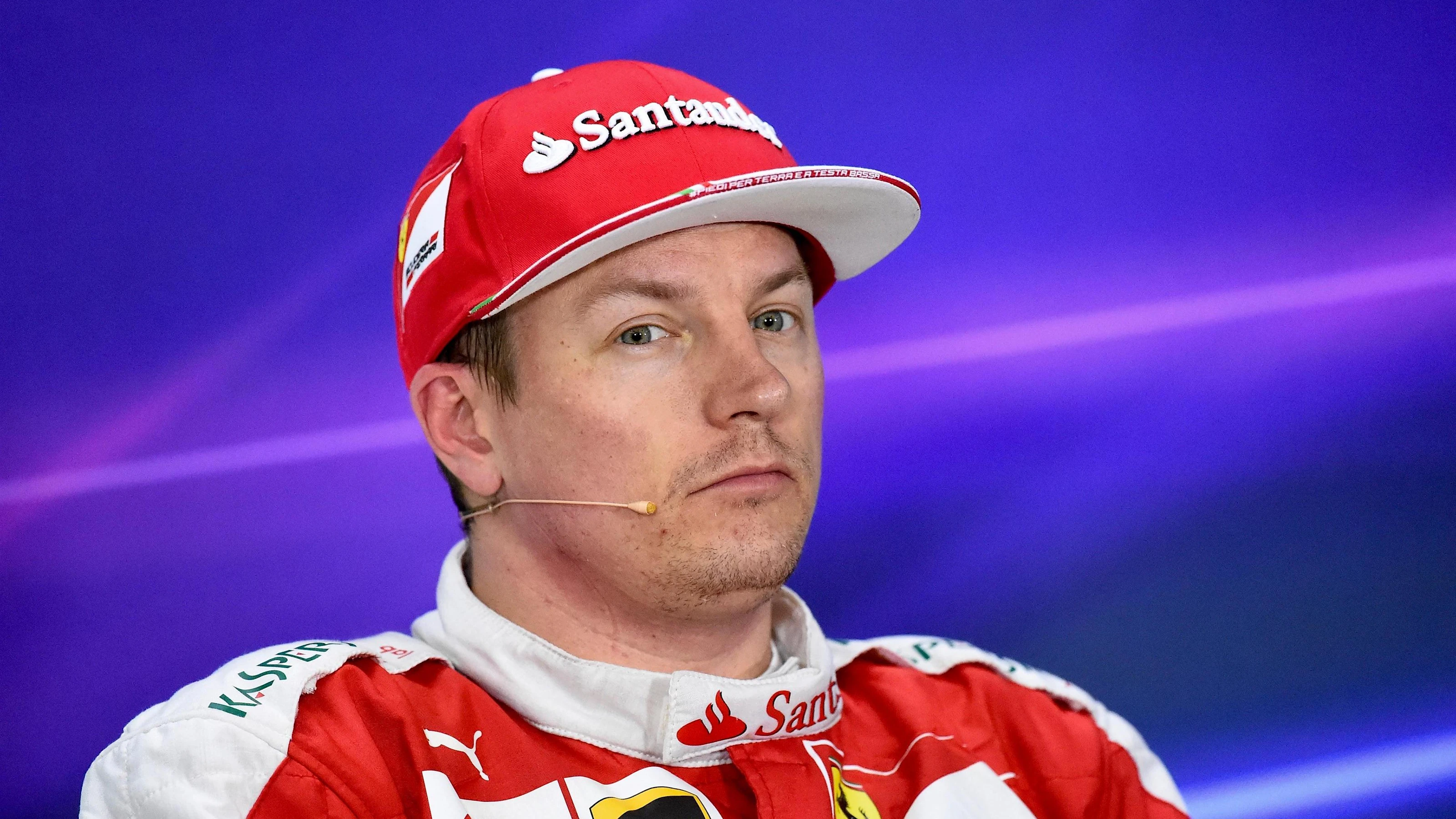 Kimi Raikkonen (FIN) Ferrari in the Press Conference at Formula One World Championship, Rd3,