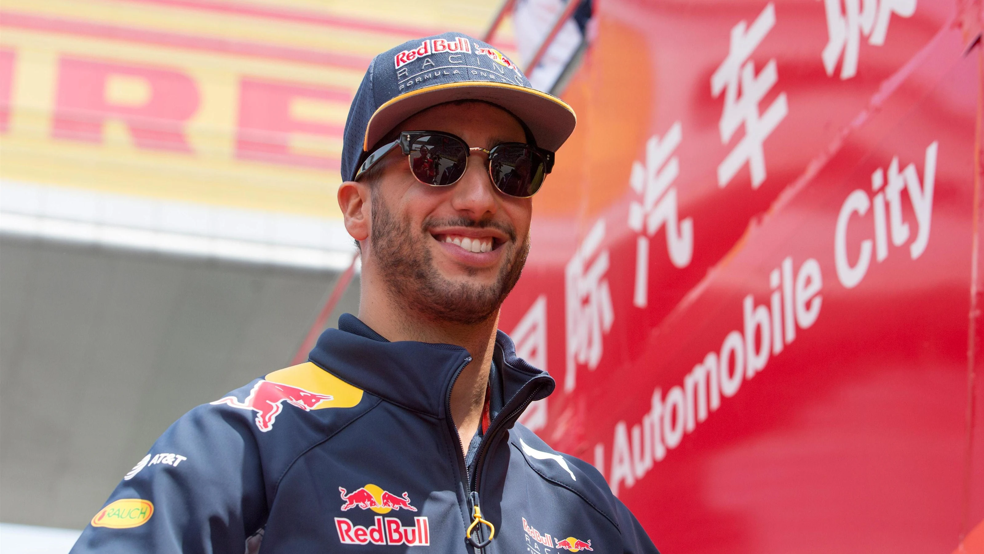 Daniel Ricciardo (AUS) Red Bull Racing on the drivers parade at Formula One World Championship,