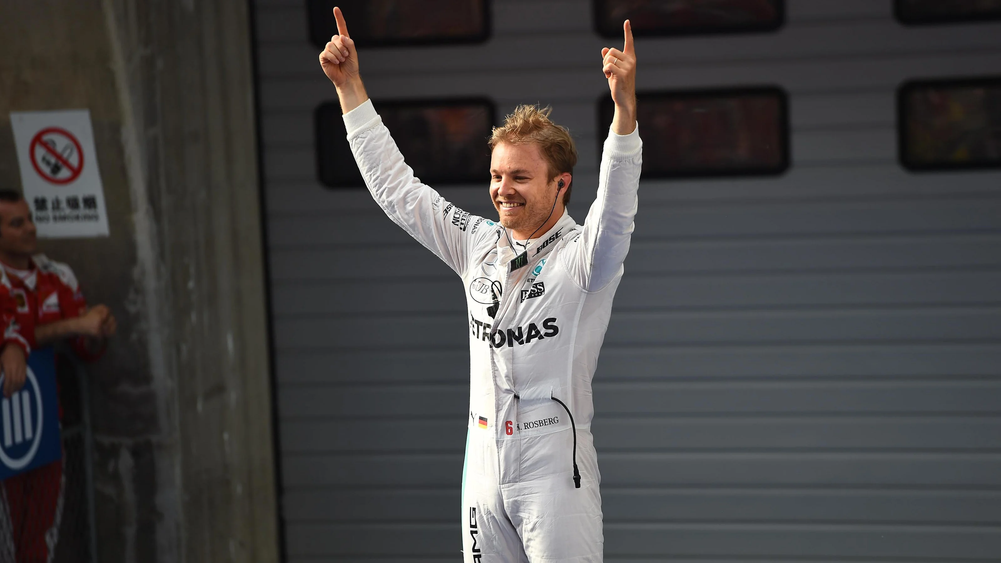Race winner Nico Rosberg (GER) Mercedes AMG F1 celebrates in parc ferme at Formula One World