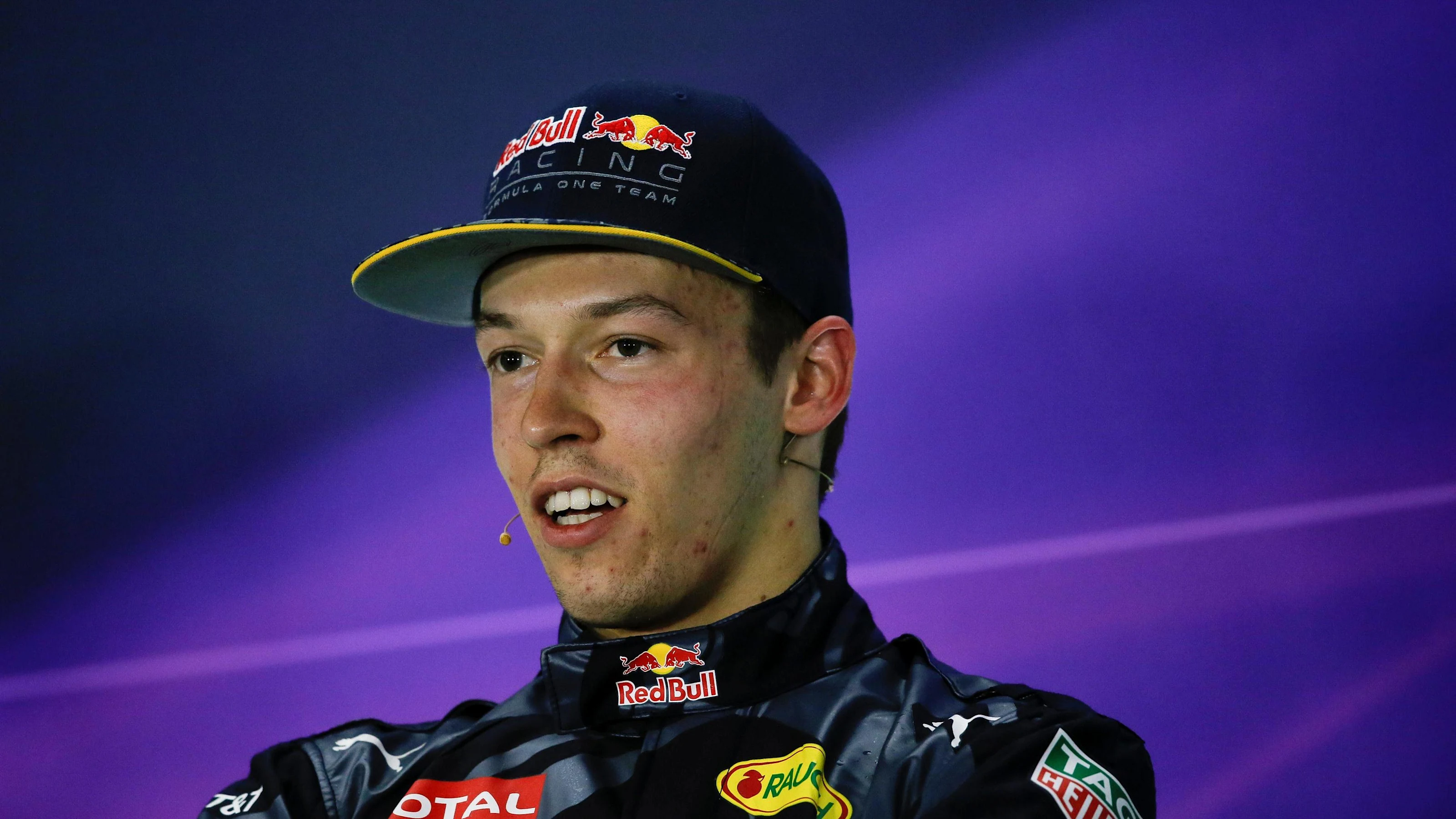 Daniil Kvyat (RUS) Red Bull Racing in the Press Conference at Formula One World Championship, Rd3,
