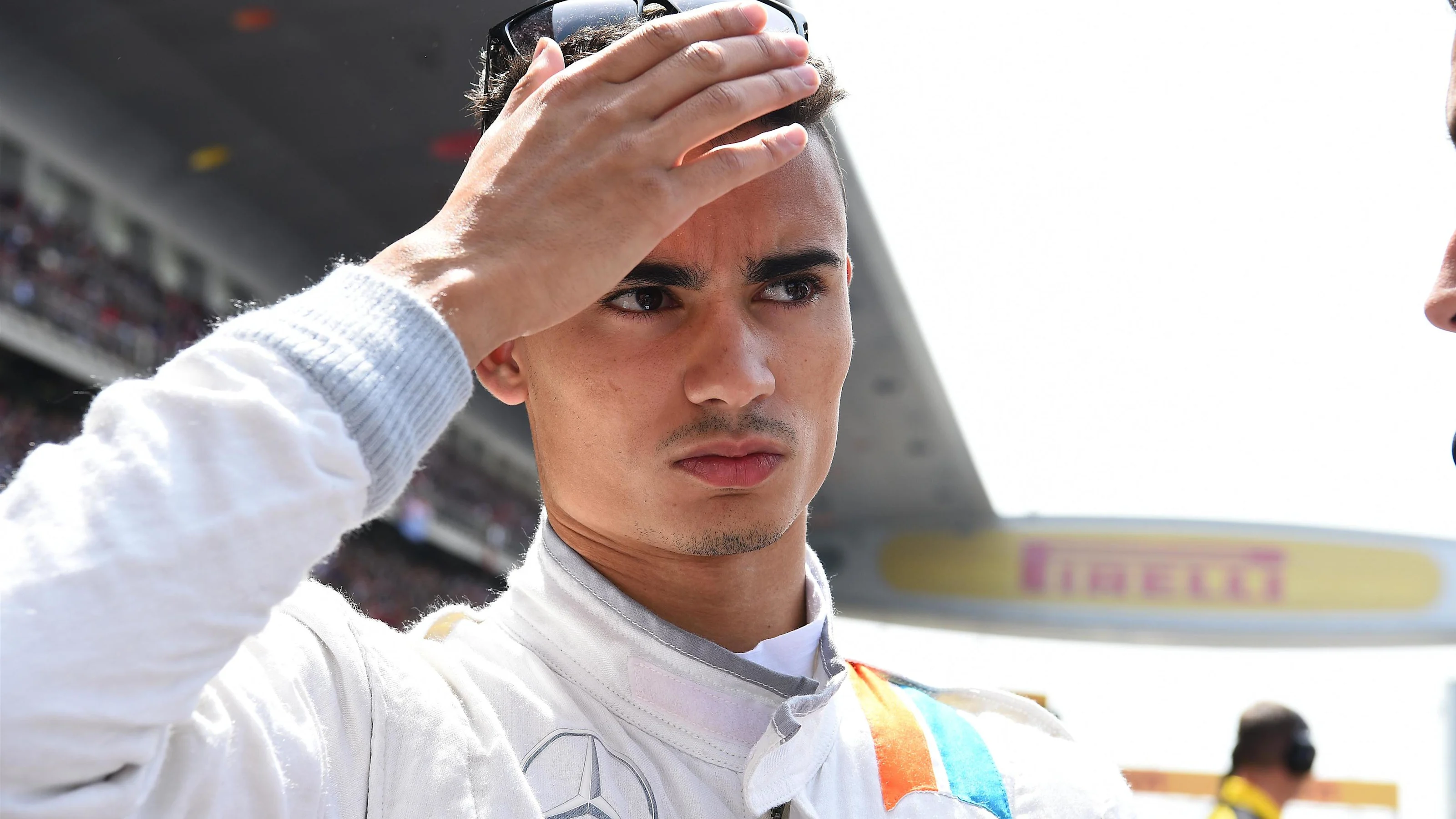 Pascal Wehrlein (GER) Manor Racing on the grid at Formula One World Championship, Rd3, Chinese
