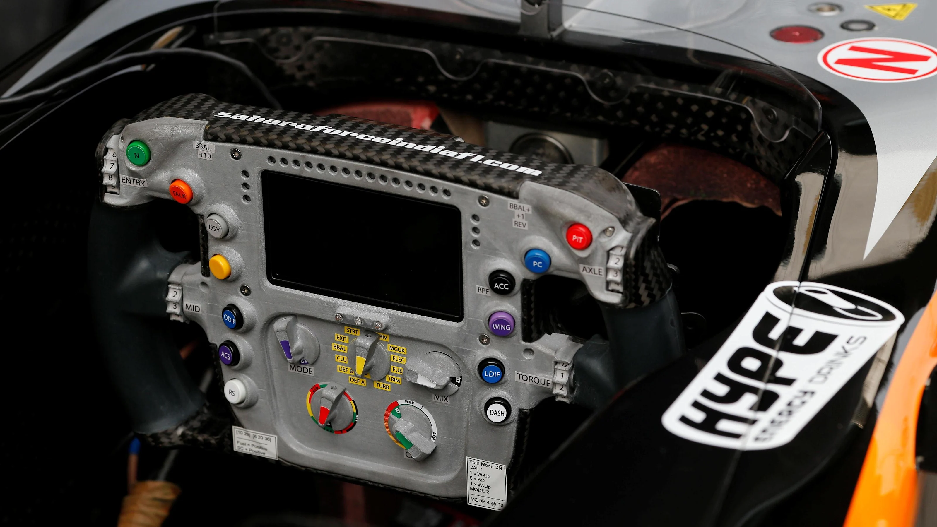 Force India VJM09 stearing wheel detail at Formula One World Championship, Rd3, Chinese Grand Prix,