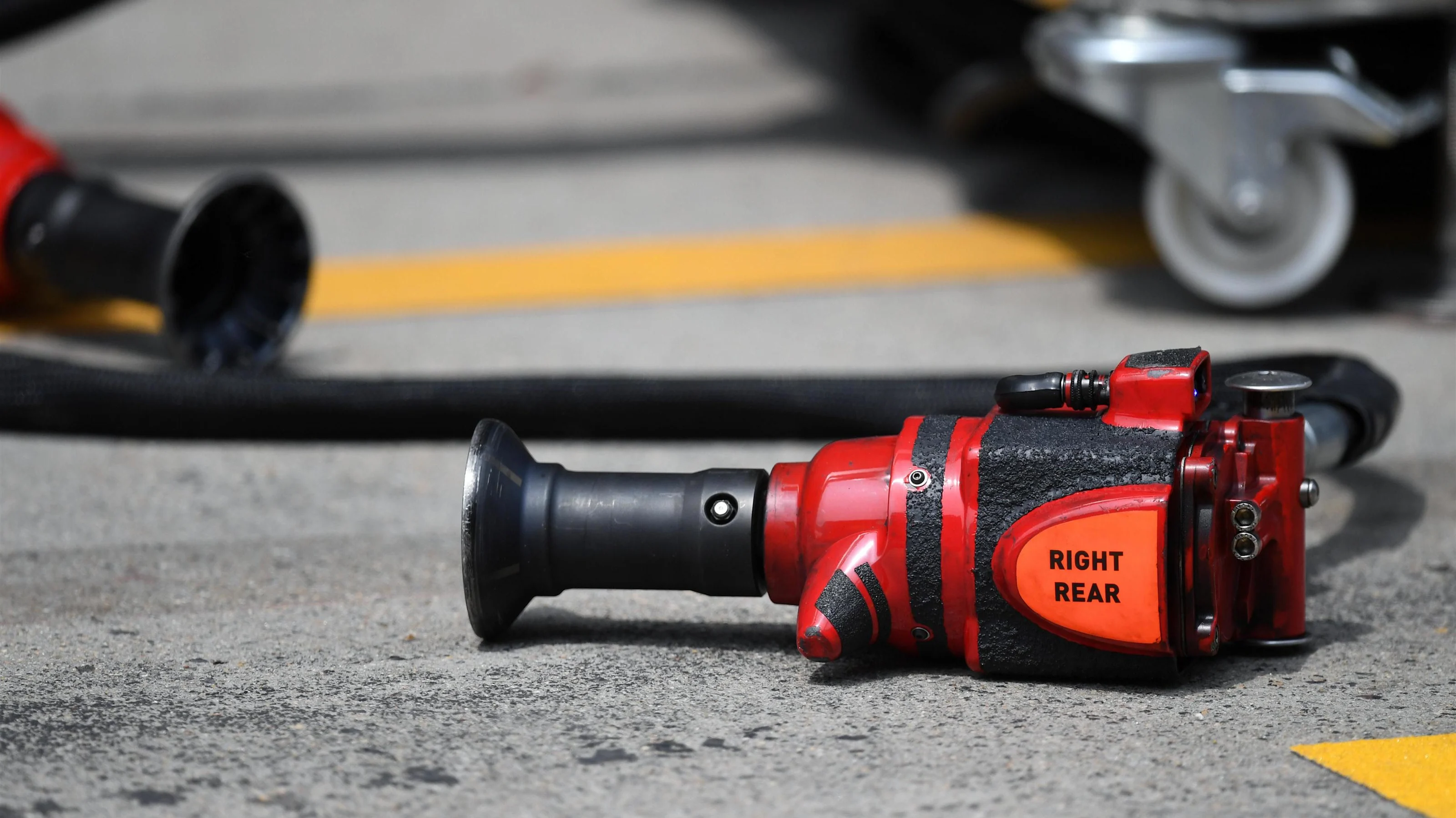 Wheel gun at Formula One World Championship, Rd3, Chinese Grand Prix, Preparations, Shanghai,