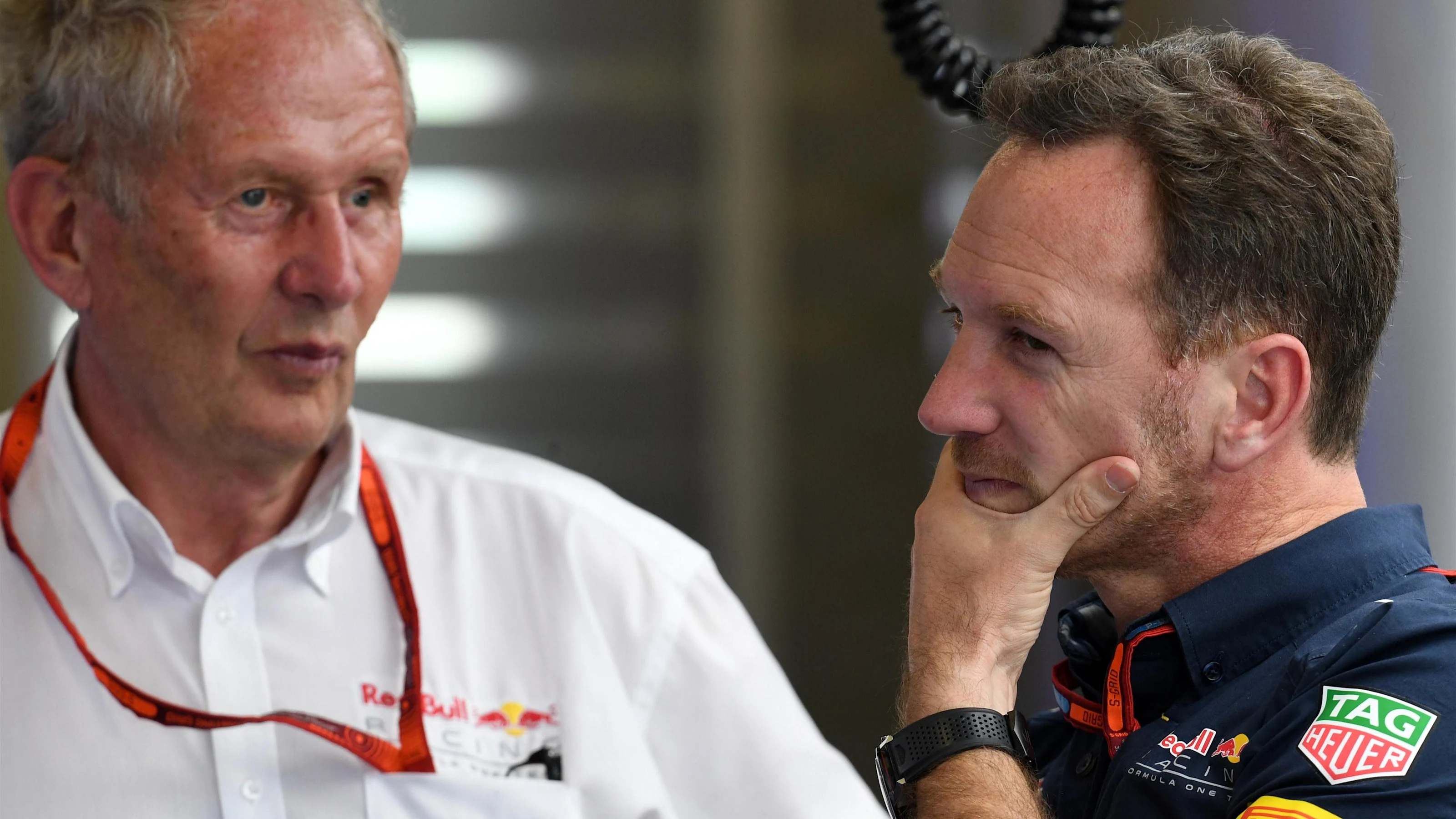 Christian Horner (GBR) Red Bull Racing Team Principal and Dr Helmut Marko (AUT) Red Bull Motorsport