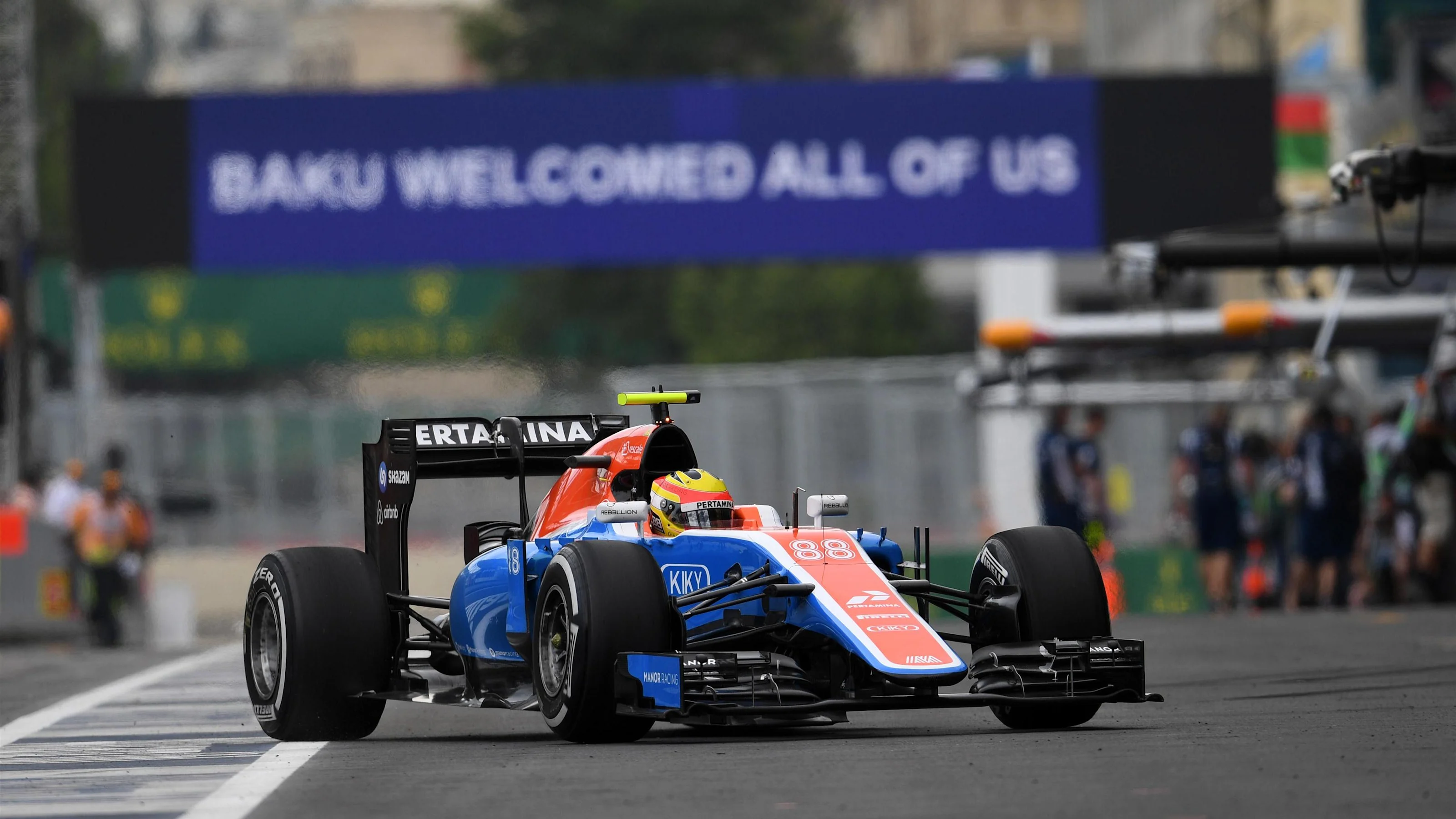 Rio Haryanto (IDN) Manor Racing MRT05 at Formula One World Championship, Rd8, European Grand Prix,
