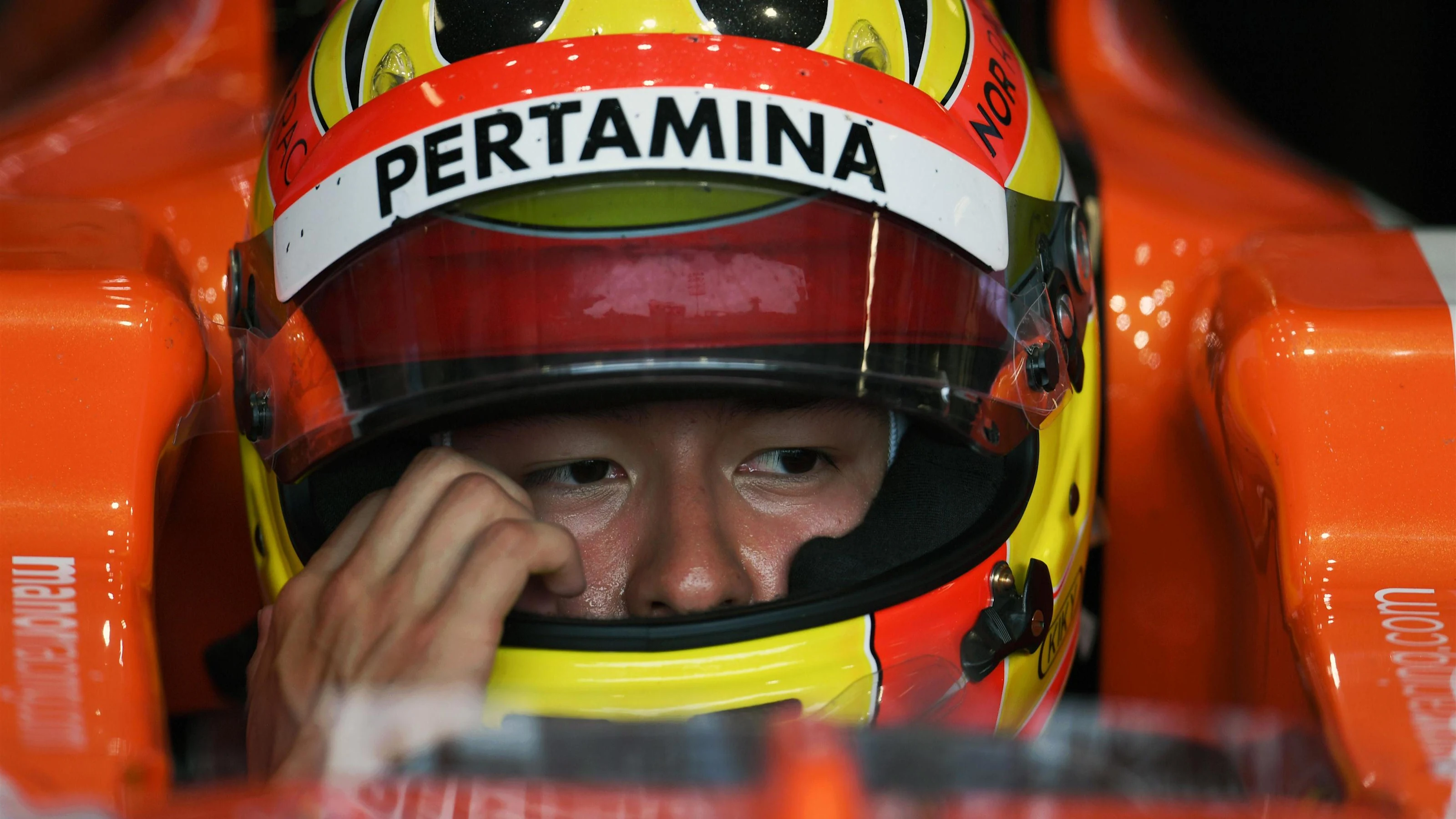 Rio Haryanto (IDN) Manor Racing MRT05 at Formula One World Championship, Rd8, European Grand Prix,
