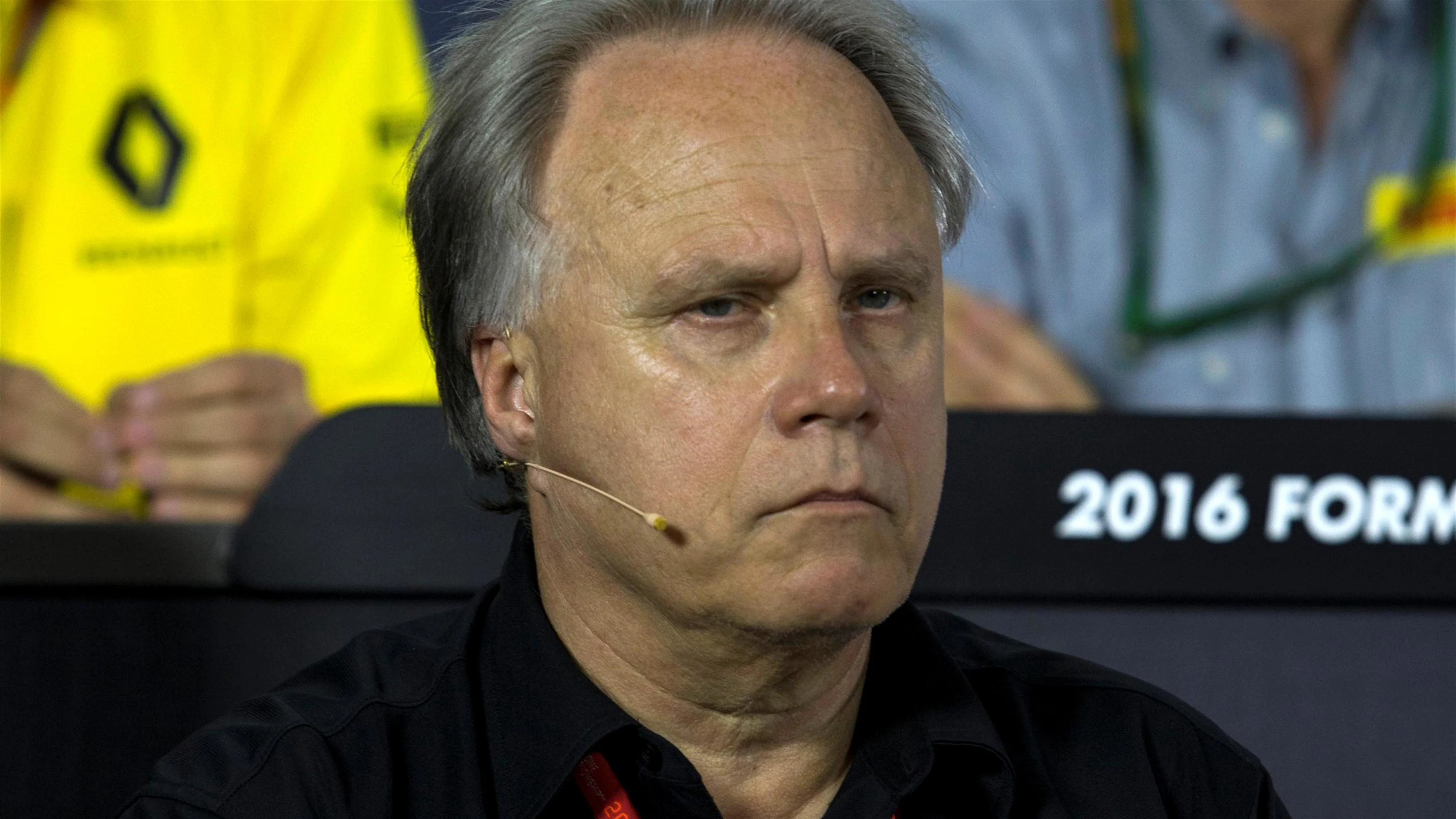 Gene Haas (USA) Founder and Chairman, Haas F1 Team in the Press Conference at Formula One World