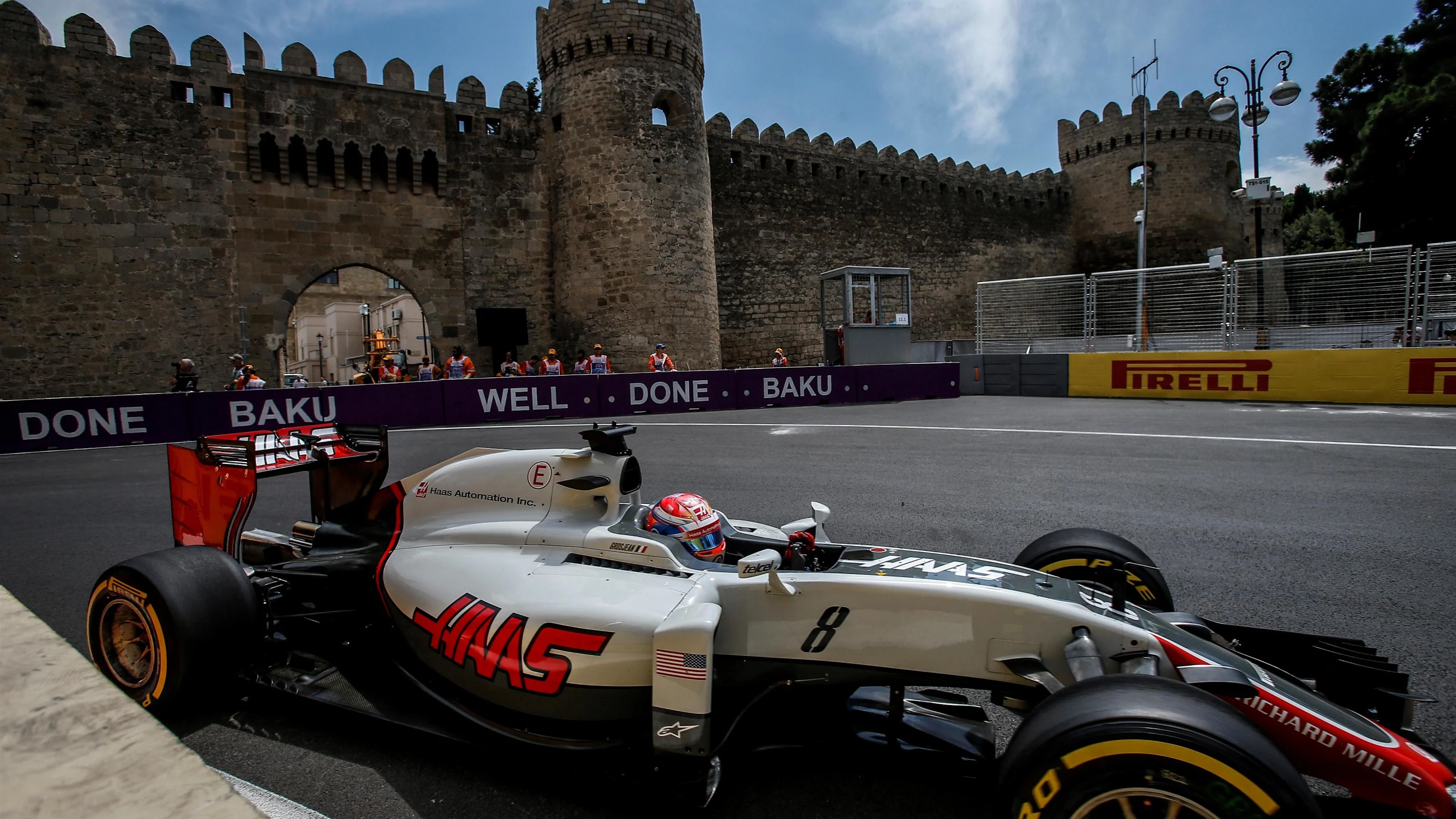 Romain Grosjean (FRA) Haas VF-16 at Formula One World Championship, Rd8, European Grand Prix,