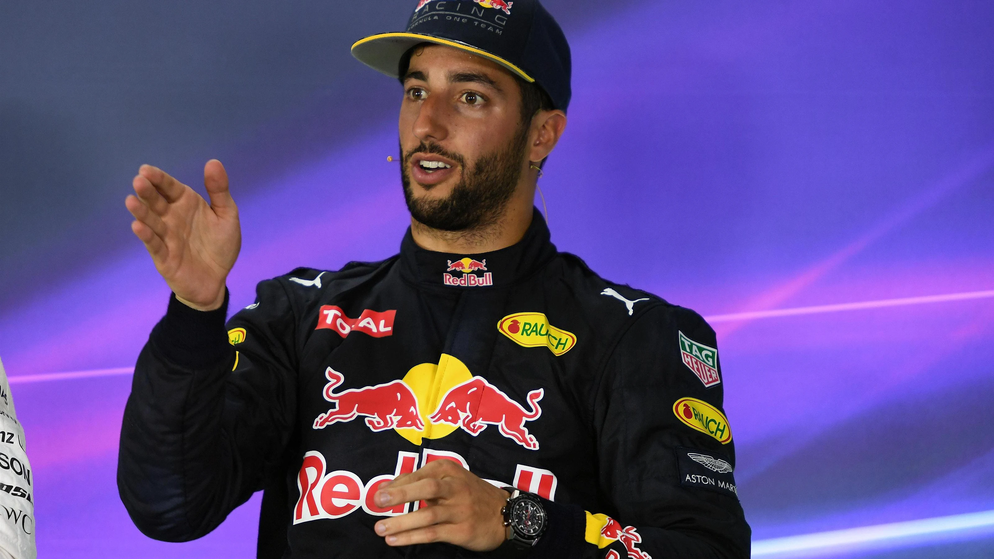 Daniel Ricciardo (AUS) Red Bull Racing in the Press Conference at Formula One World Championship,