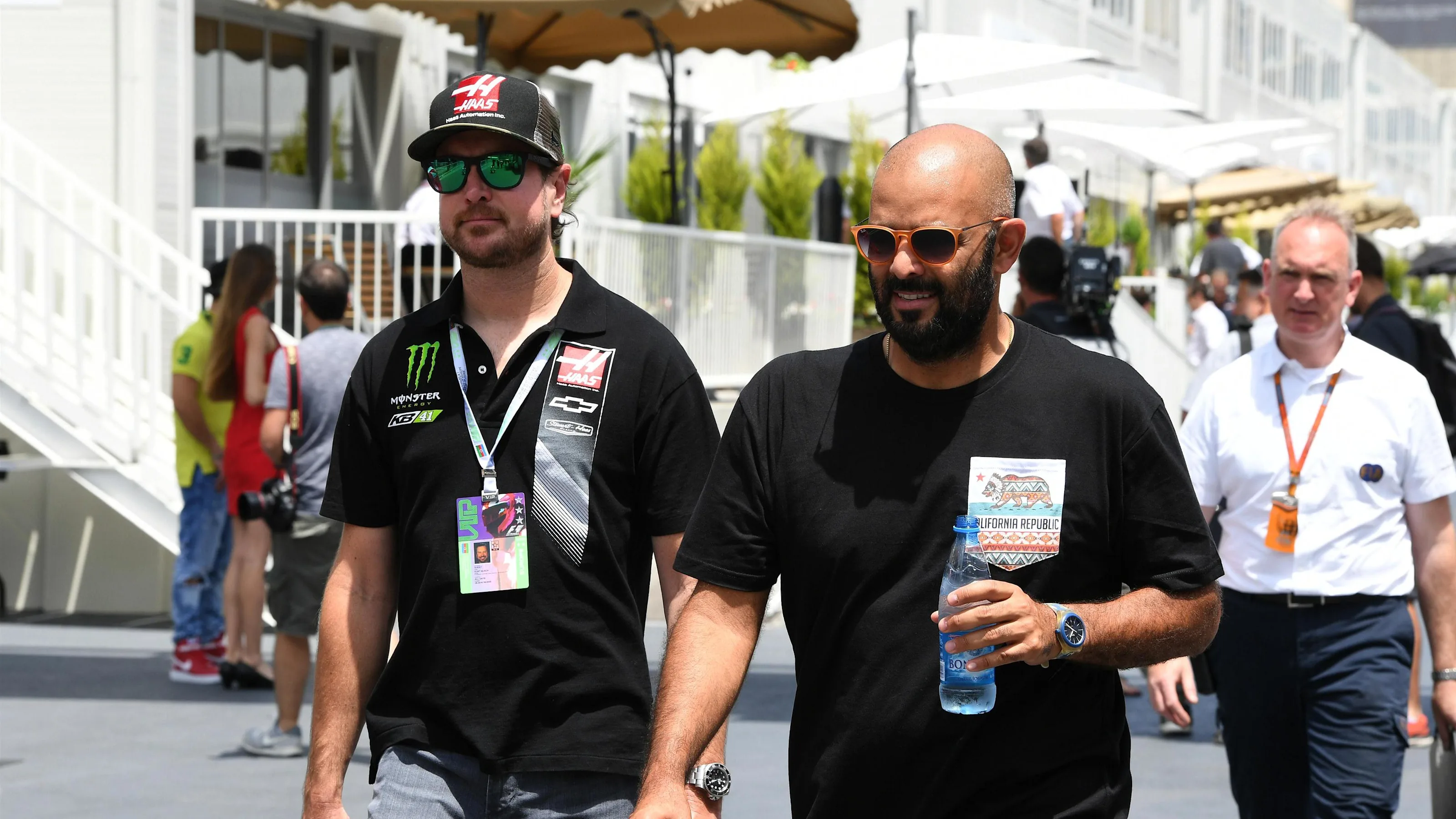 Kurt Busch (USA) at Formula One World Championship, Rd8, European Grand Prix, Race, Baku City