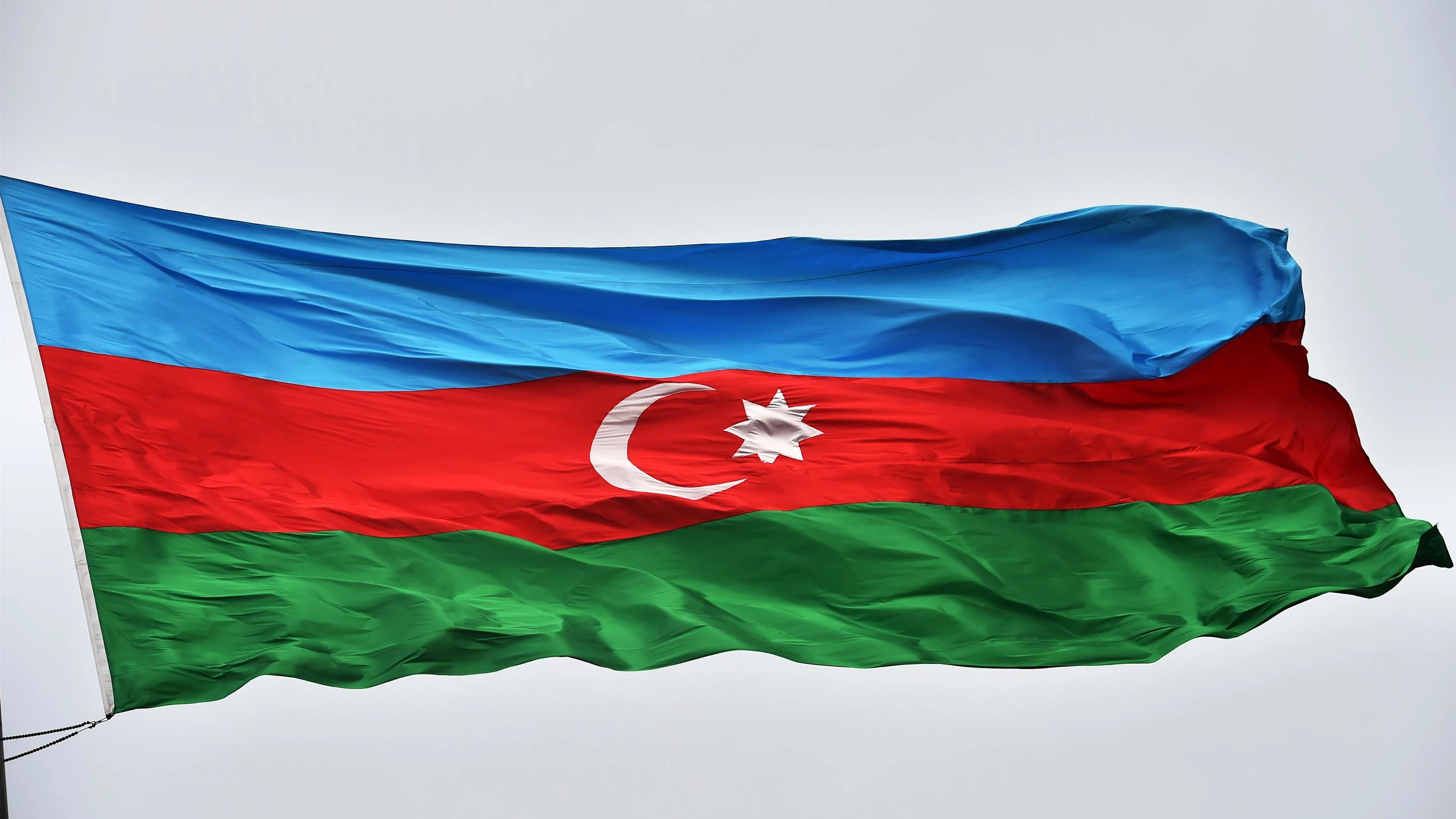 Flag at Baku City Visit, Baku, Azerbaijan, 28-29 April 2016.