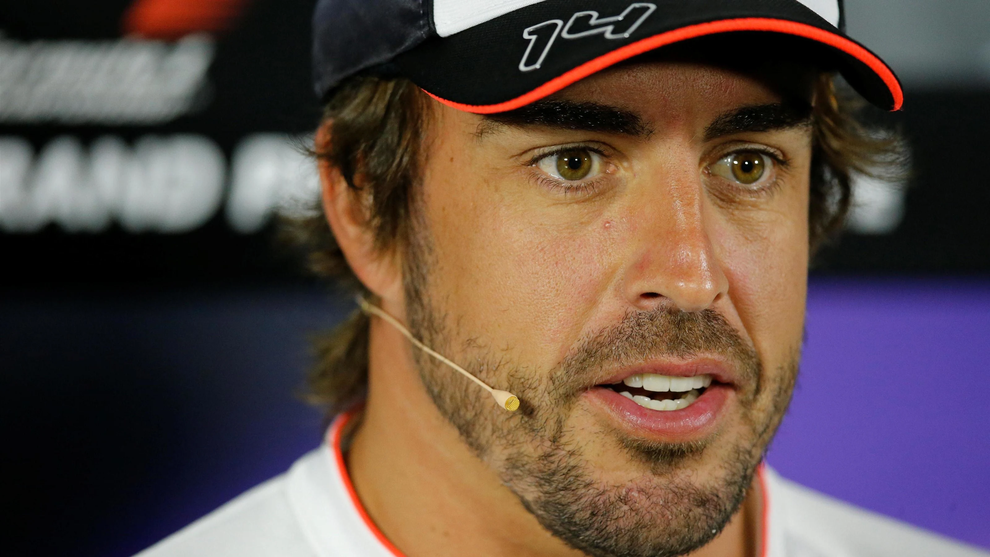 Fernando Alonso (ESP) McLaren in the Press Conference at Formula One World Championship, Rd8,