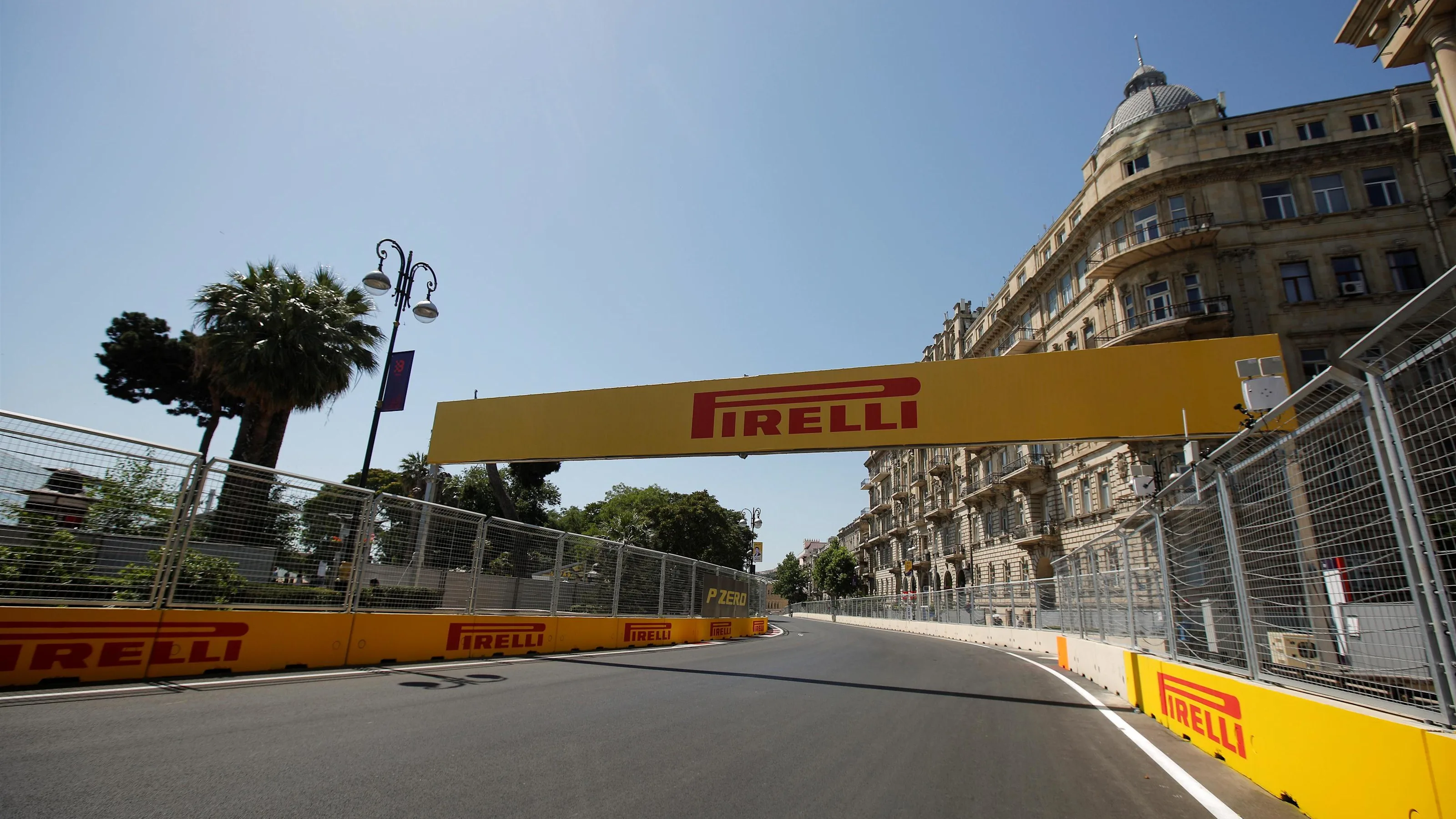 Track view at Formula One World Championship, Rd8, European Grand Prix, Preparations, Baku City