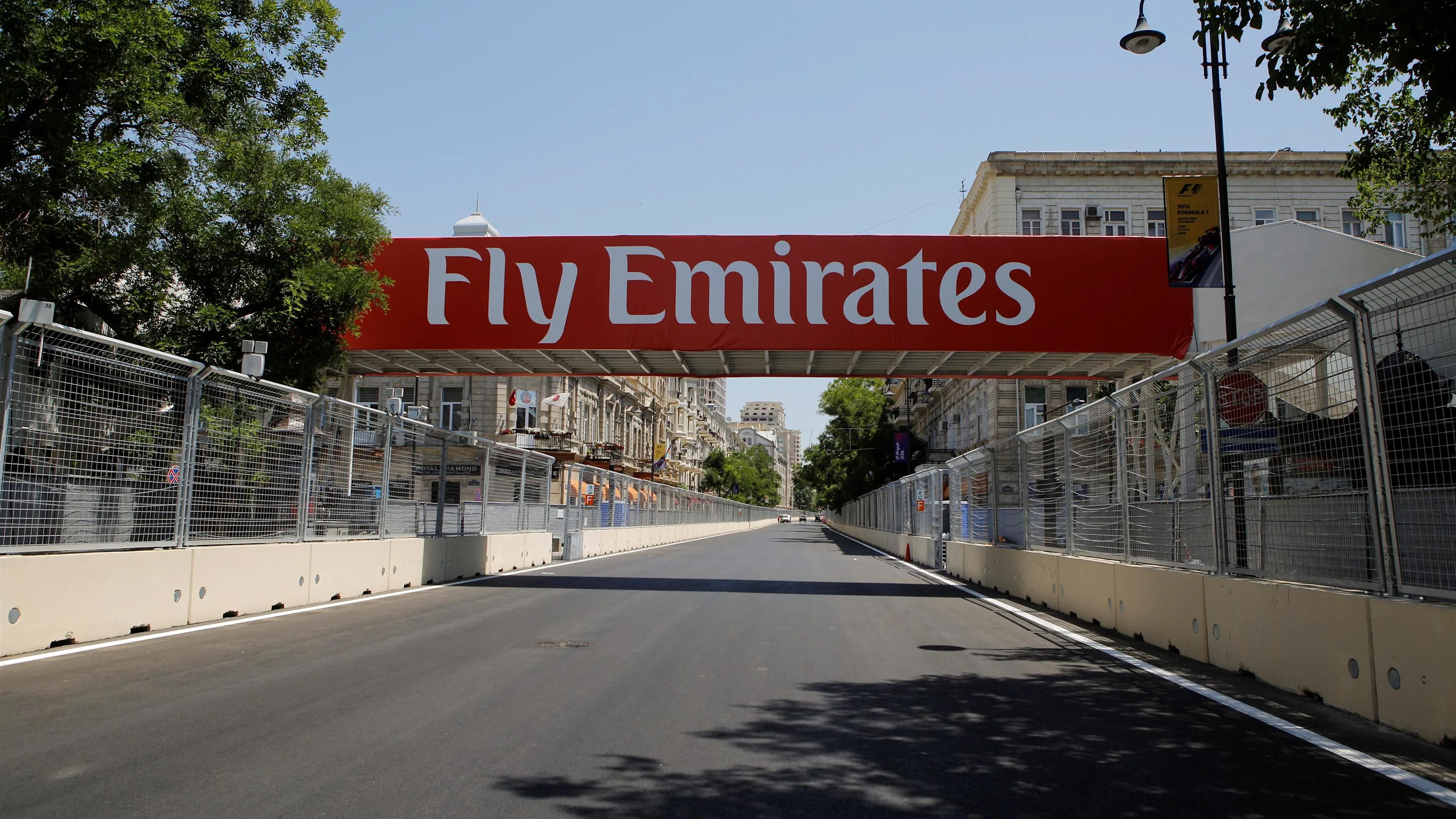 Track view at Formula One World Championship, Rd8, European Grand Prix, Preparations, Baku City