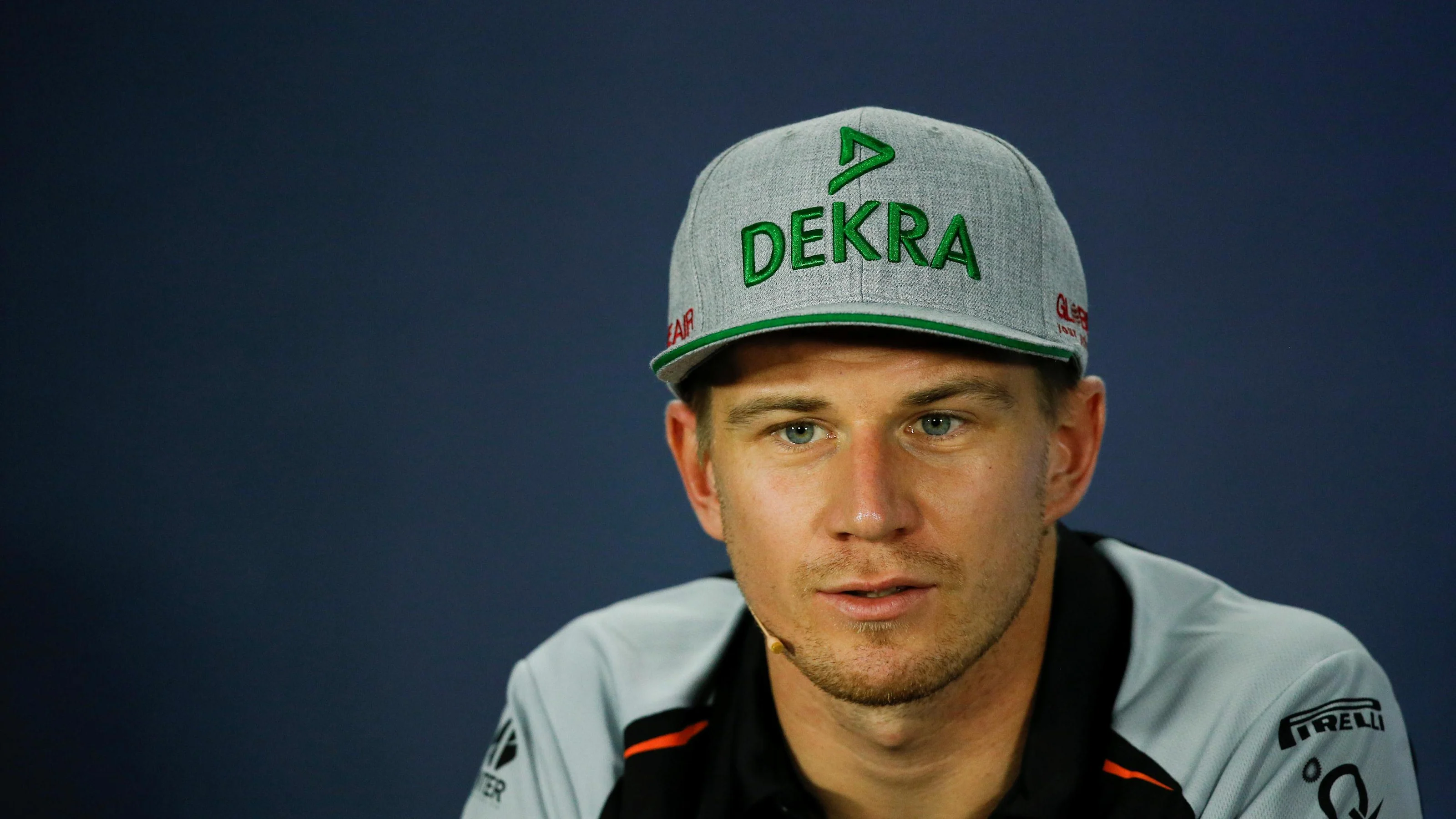 Nico Hulkenberg (GER) Force India F1 in the Press Conference at Formula One World Championship,