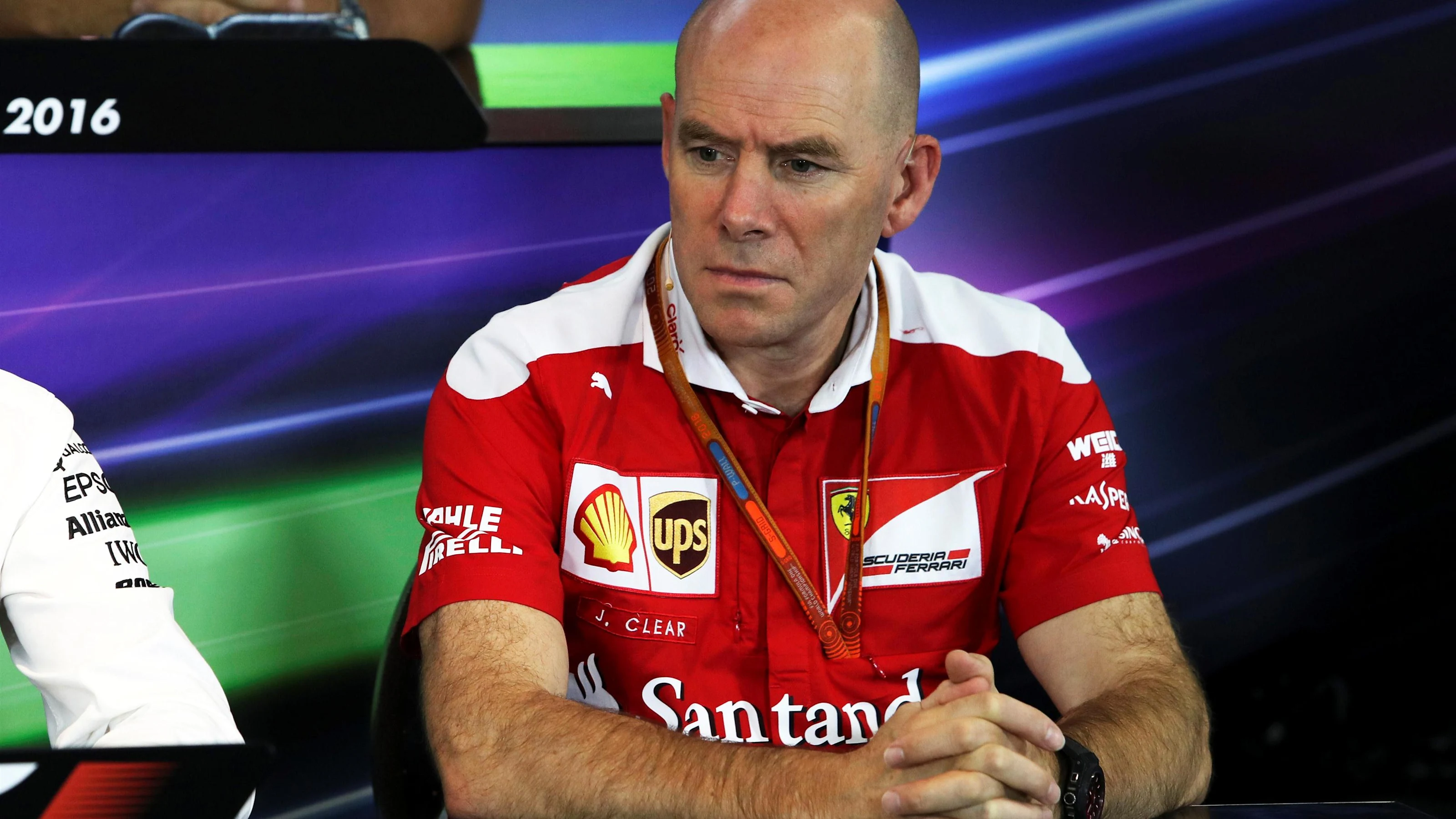 Jock Clear (GBR) Ferrari Chief Engineer in the Press Conference at Formula One World Championship,