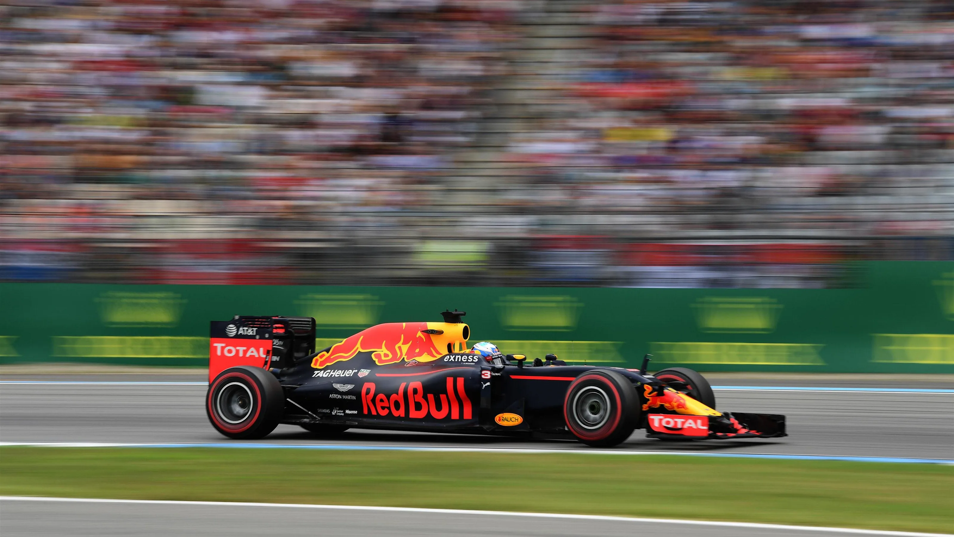 Daniel Ricciardo (AUS) Red Bull Racing RB12 at Formula One World Championship, Rd12, German Grand
