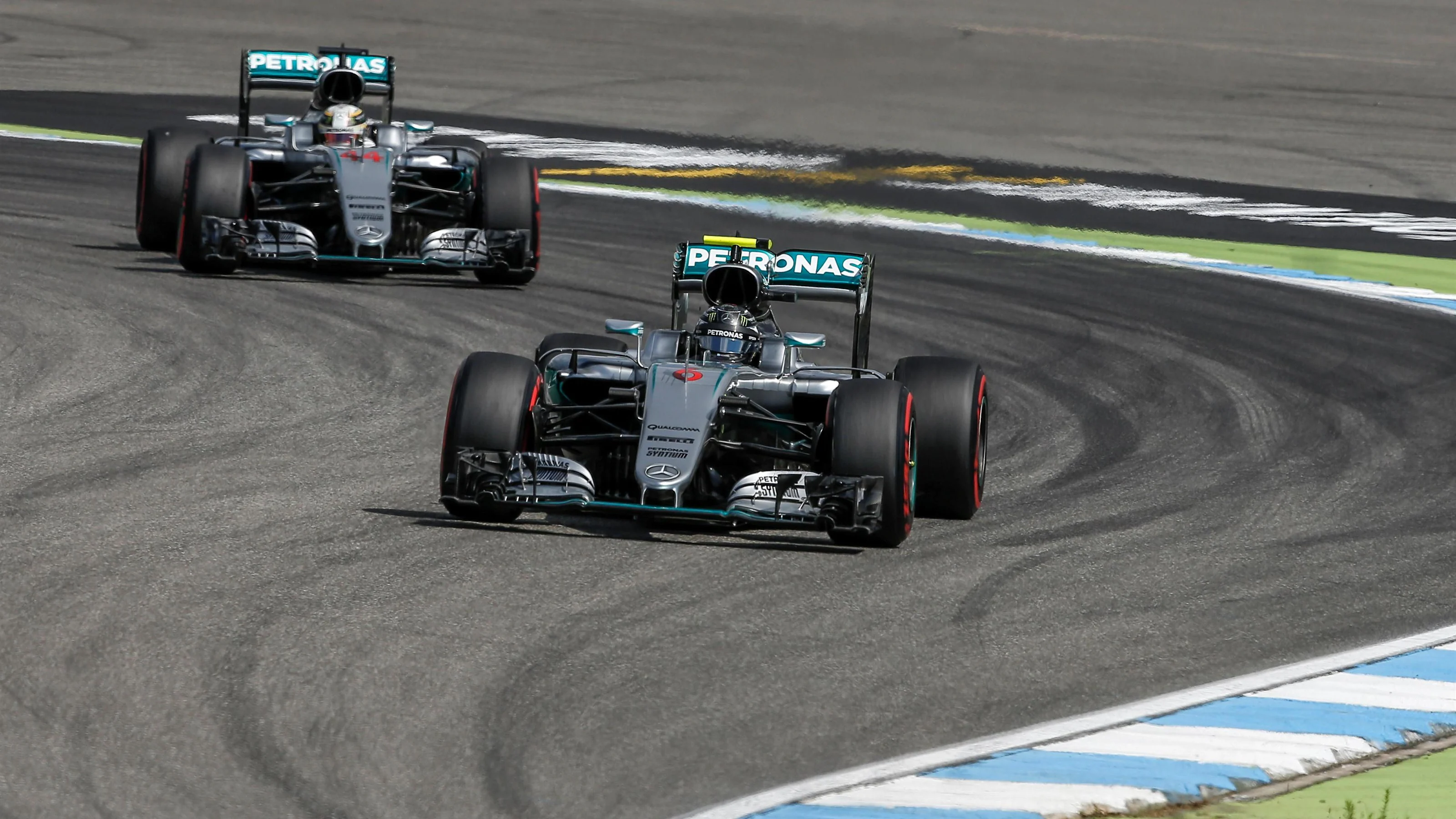 Nico Rosberg (GER) Mercedes-Benz F1 W07 Hybrid at Formula One World Championship, Rd12, German