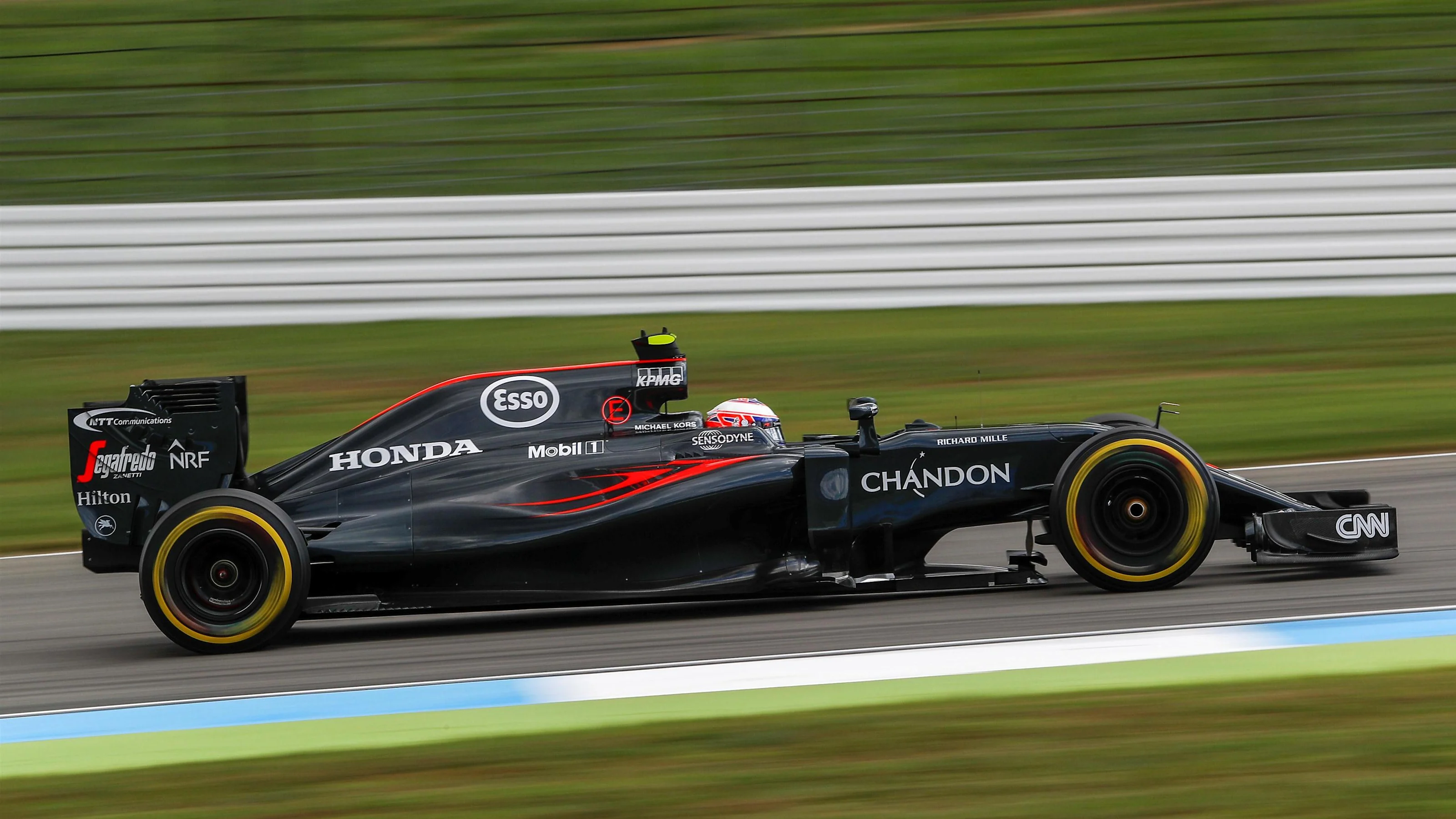 Jenson Button (GBR) McLaren MP4-31 at Formula One World Championship, Rd12, German Grand Prix,