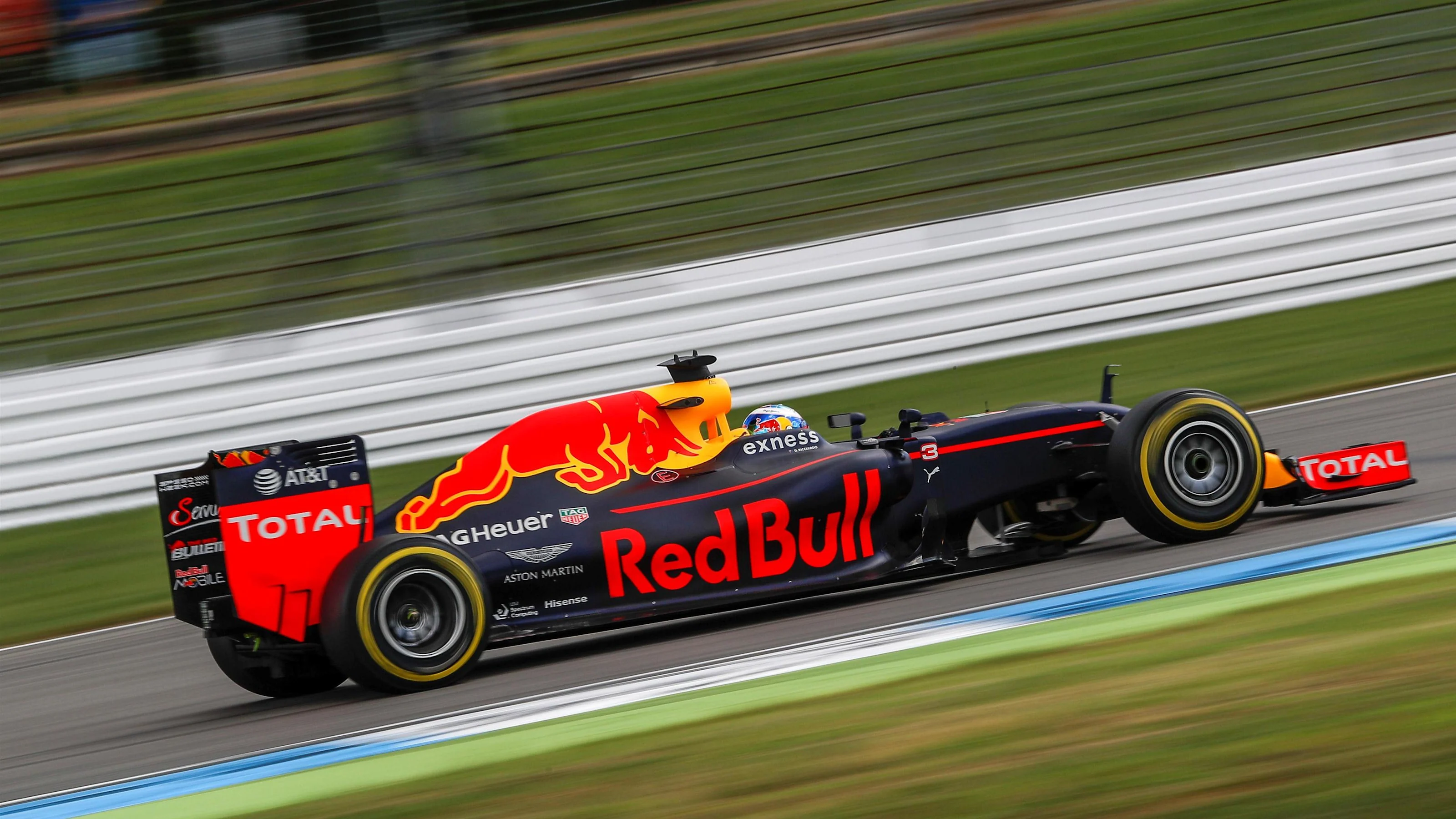 Daniel Ricciardo (AUS) Red Bull Racing RB12 at Formula One World Championship, Rd12, German Grand