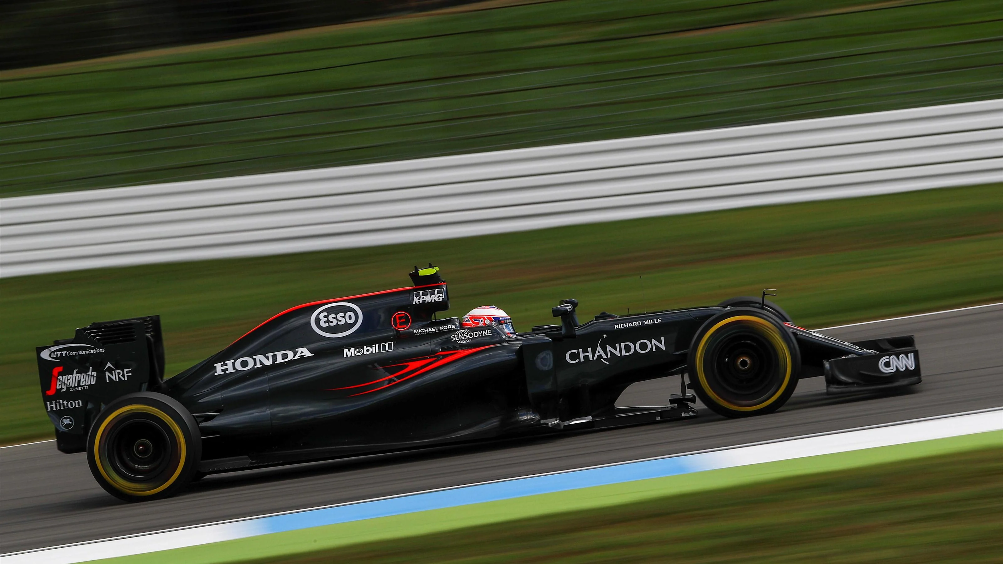 Jenson Button (GBR) McLaren MP4-31 at Formula One World Championship, Rd12, German Grand Prix,