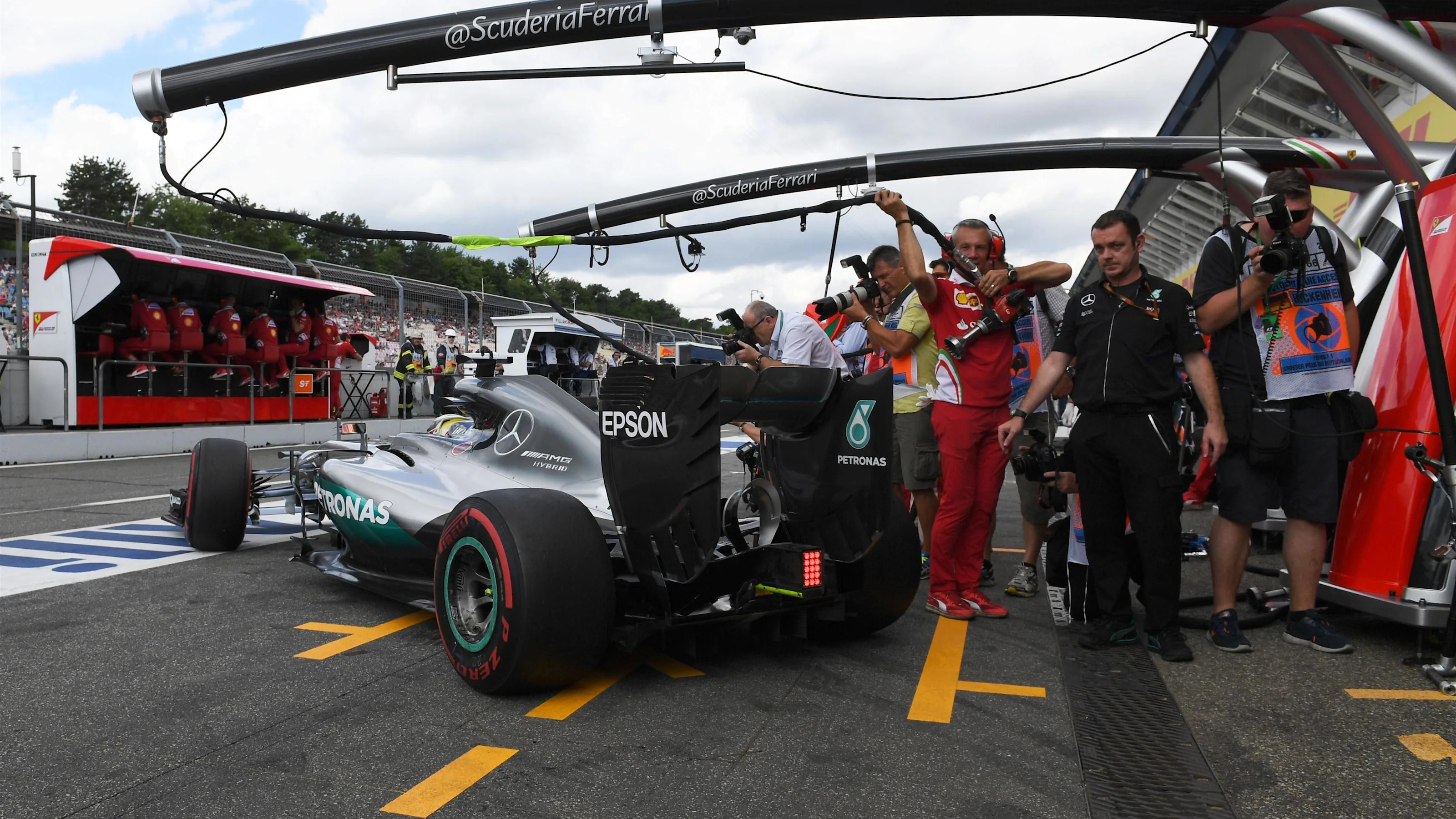 Lewis Hamilton (GBR) Mercedes-Benz F1 W07 Hybrid at Formula One World Championship, Rd12, German