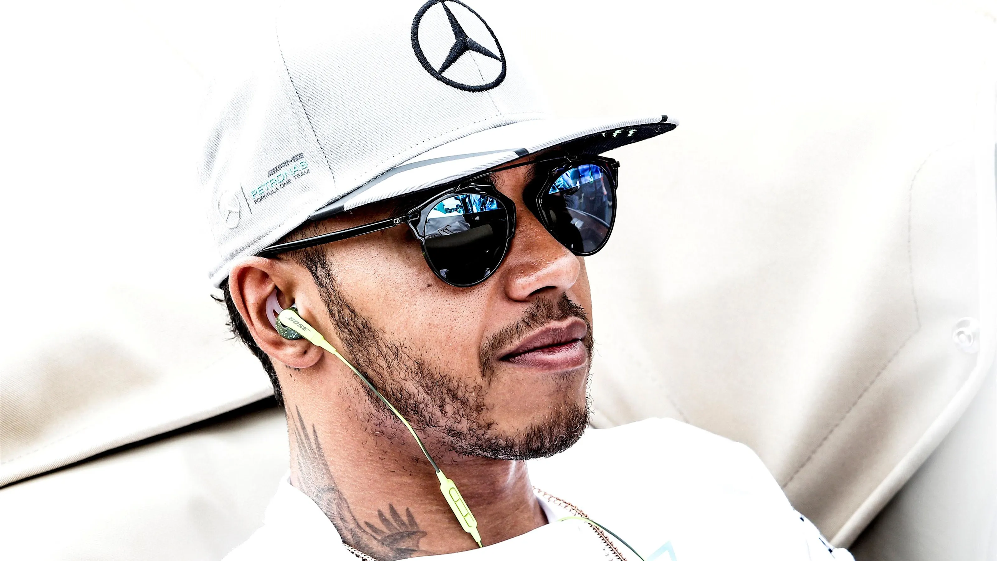 Lewis Hamilton (GBR) Mercedes AMG F1 on the drivers parade at Formula One World Championship, Rd12,