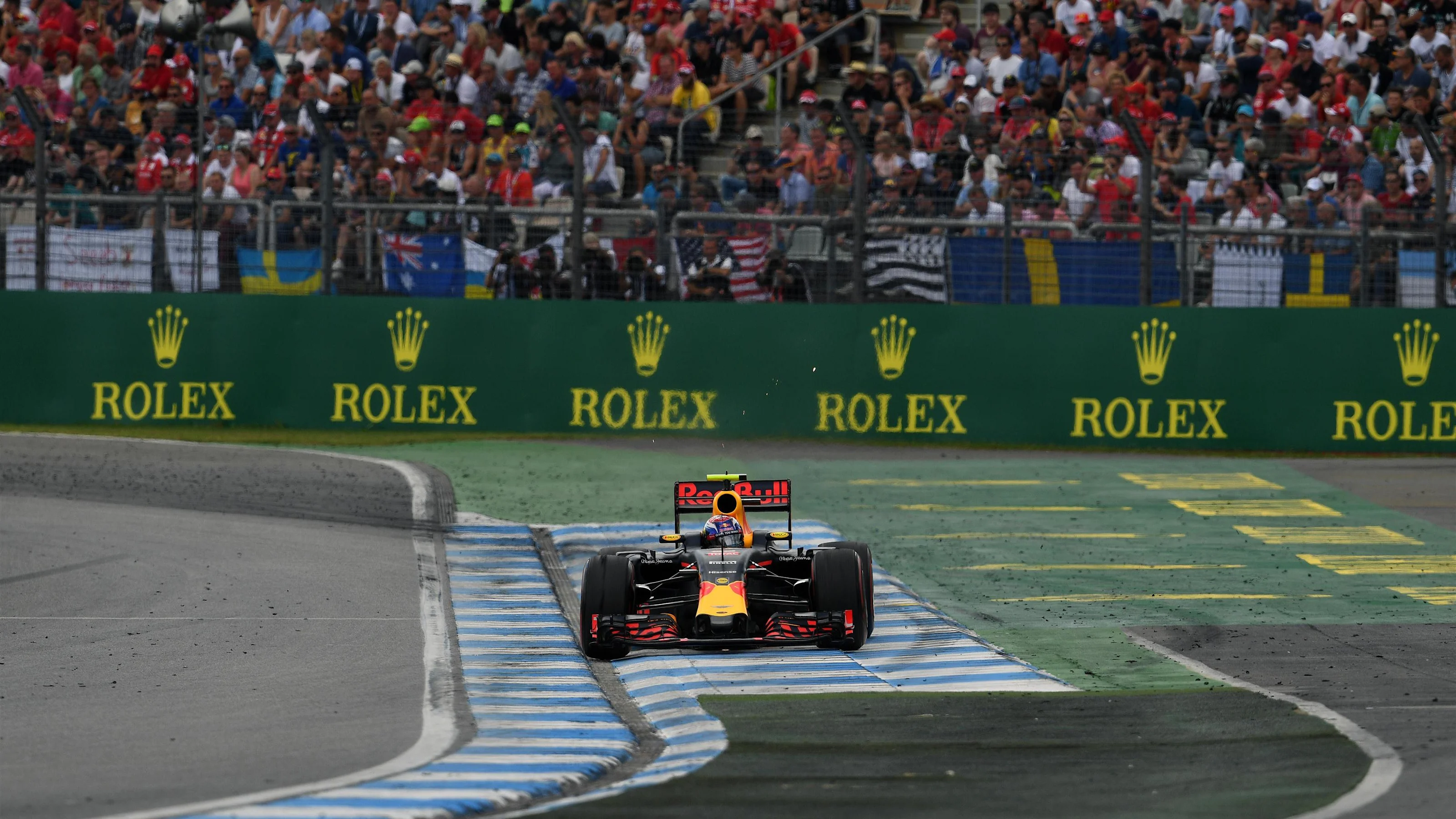 Max Verstappen (NED) Red Bull Racing RB12 at Formula One World Championship, Rd12, German Grand