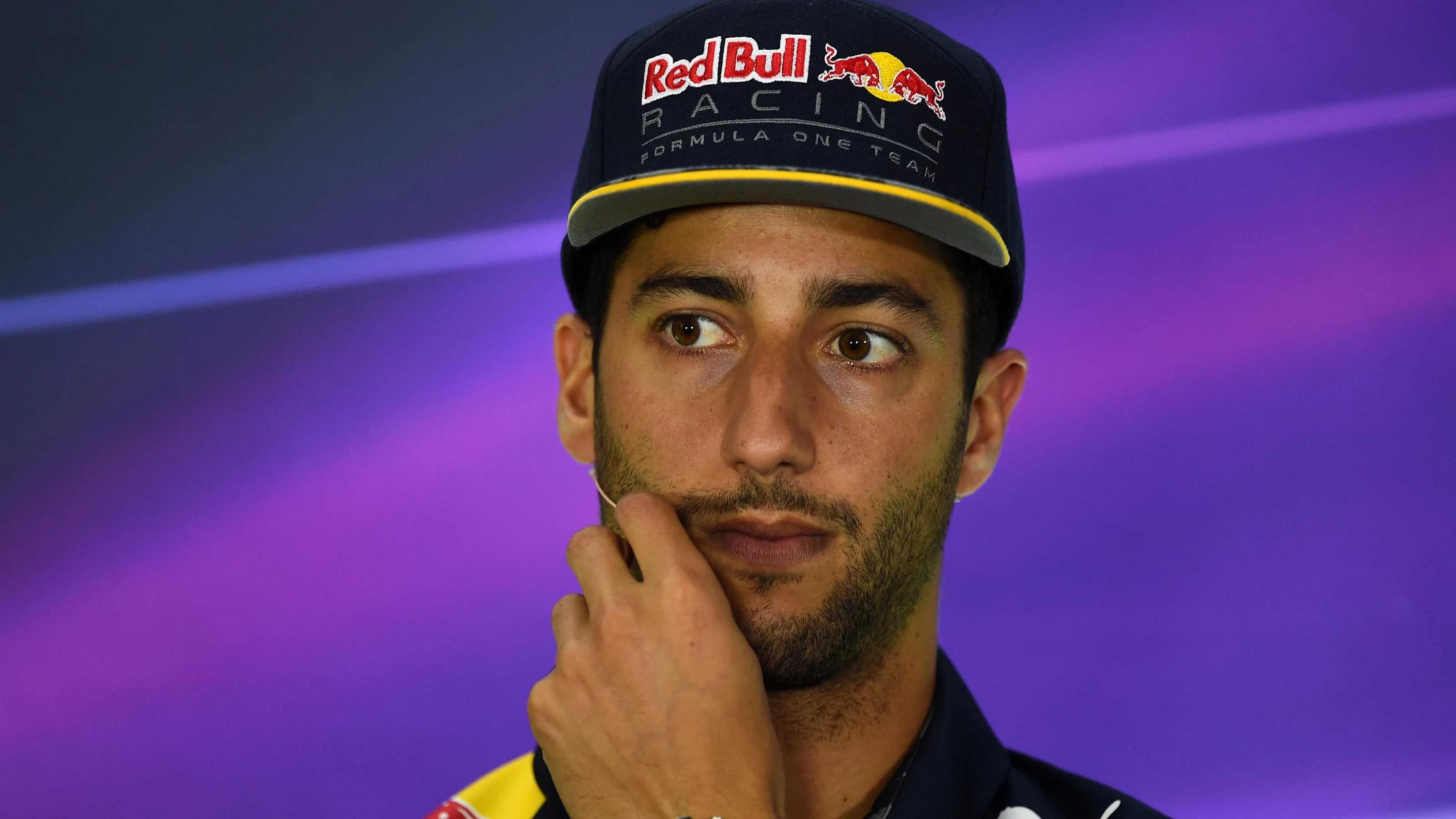 Daniel Ricciardo (AUS) Red Bull Racing in the Press Conference at Formula One World Championship,