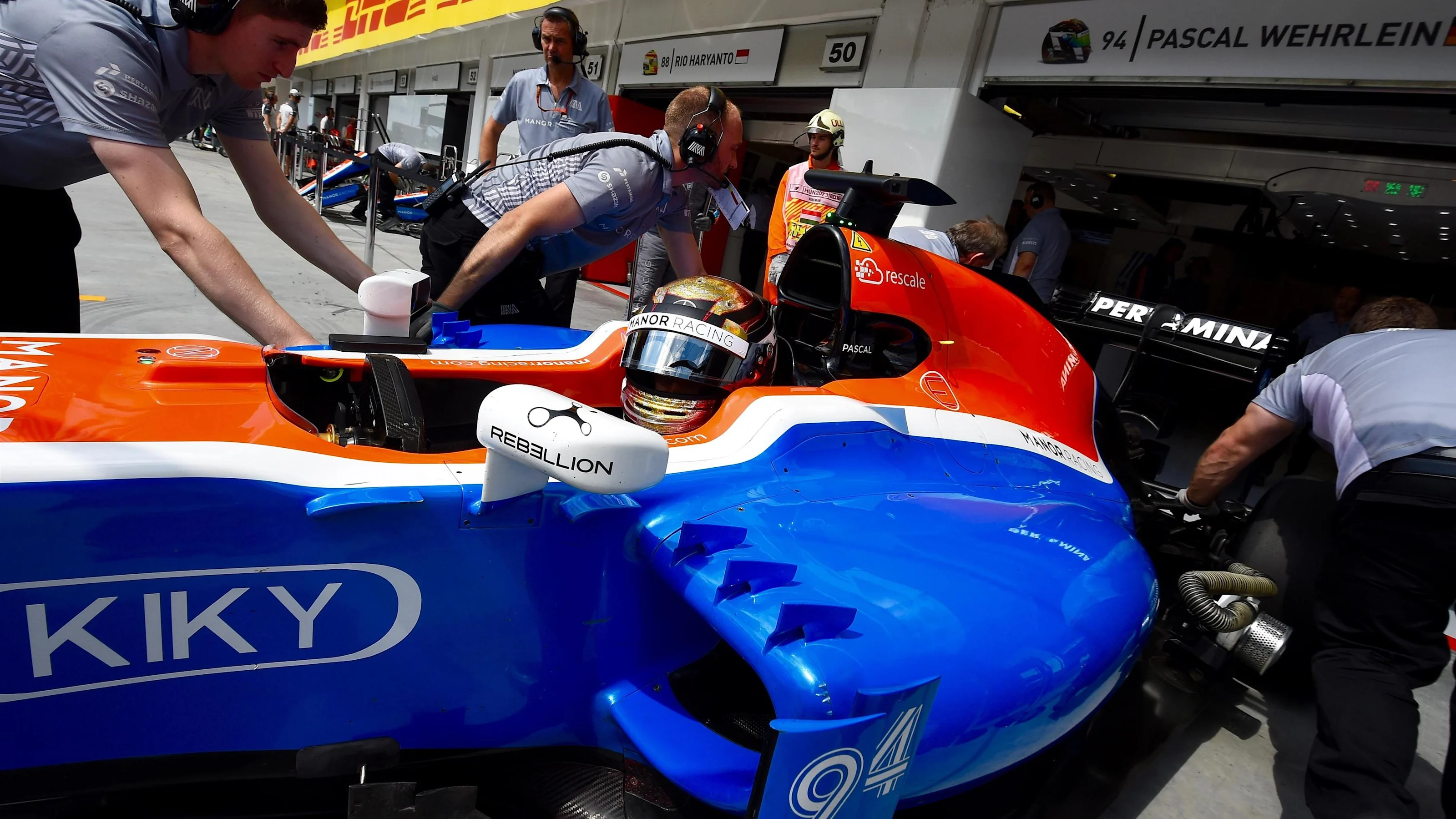 Pascal Wehrlein (GER) Manor Racing MRT05 at Formula One World Championship, Rd11, Practice,