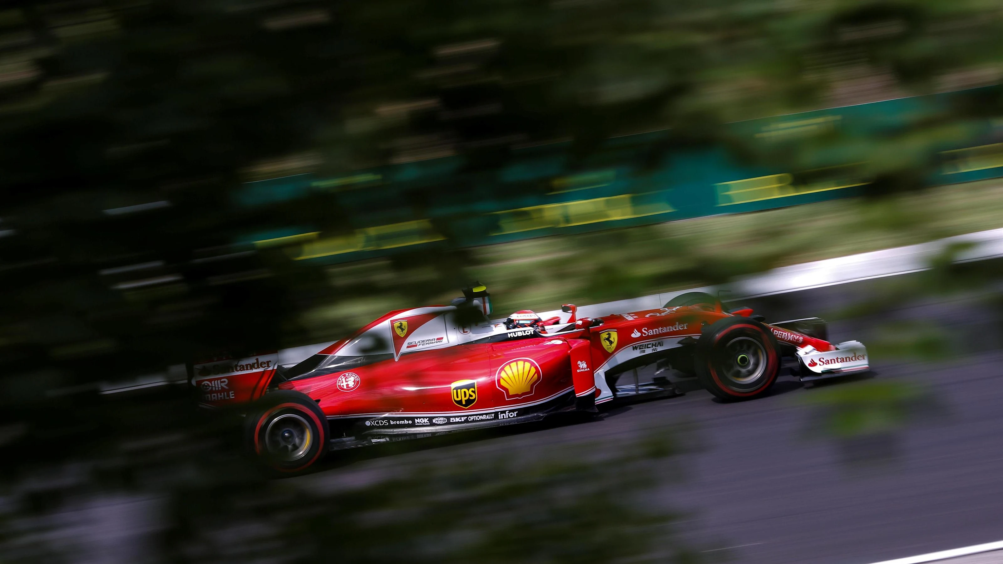 Kimi Raikkonen (FIN) Ferrari SF16-H at Formula One World Championship, Rd11, Practice, Hungaroring,