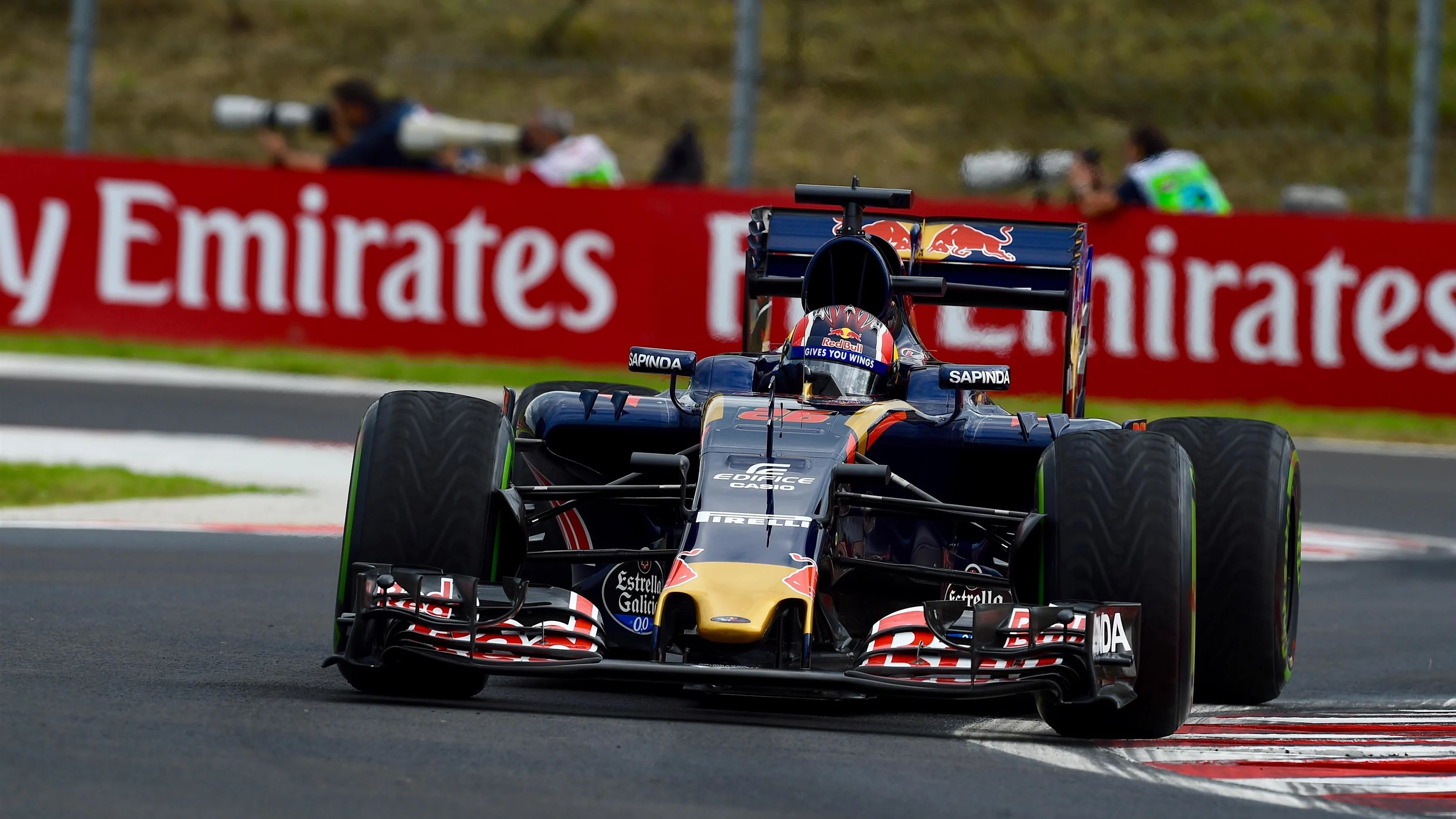 Daniil Kvyat (RUS) Scuderia Toro Rosso STR11 at Formula One World Championship, Rd11, Practice,