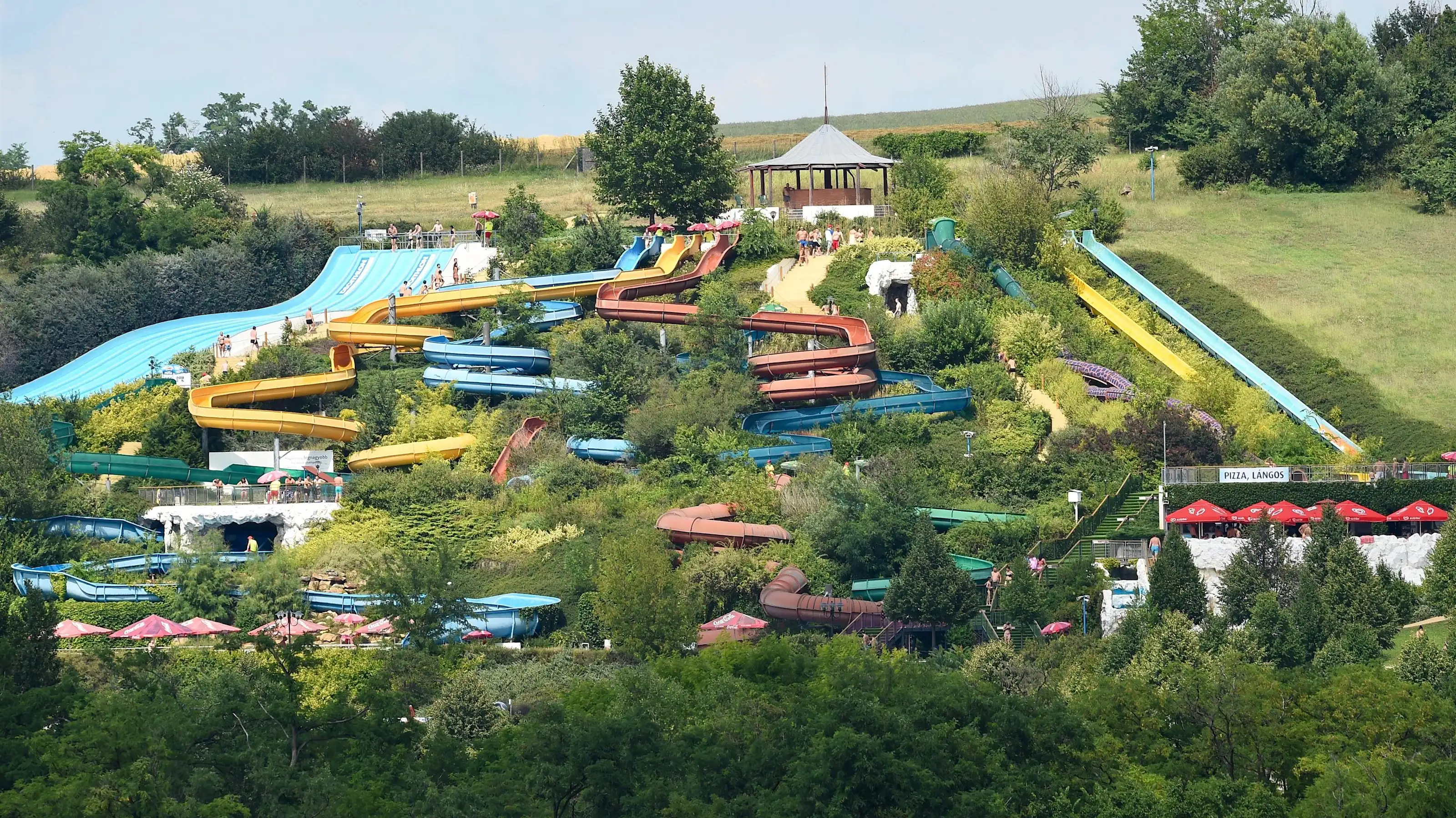 Water Park at Formula One World Championship, Rd11, Practice, Hungaroring, Hungary, Friday 22 July