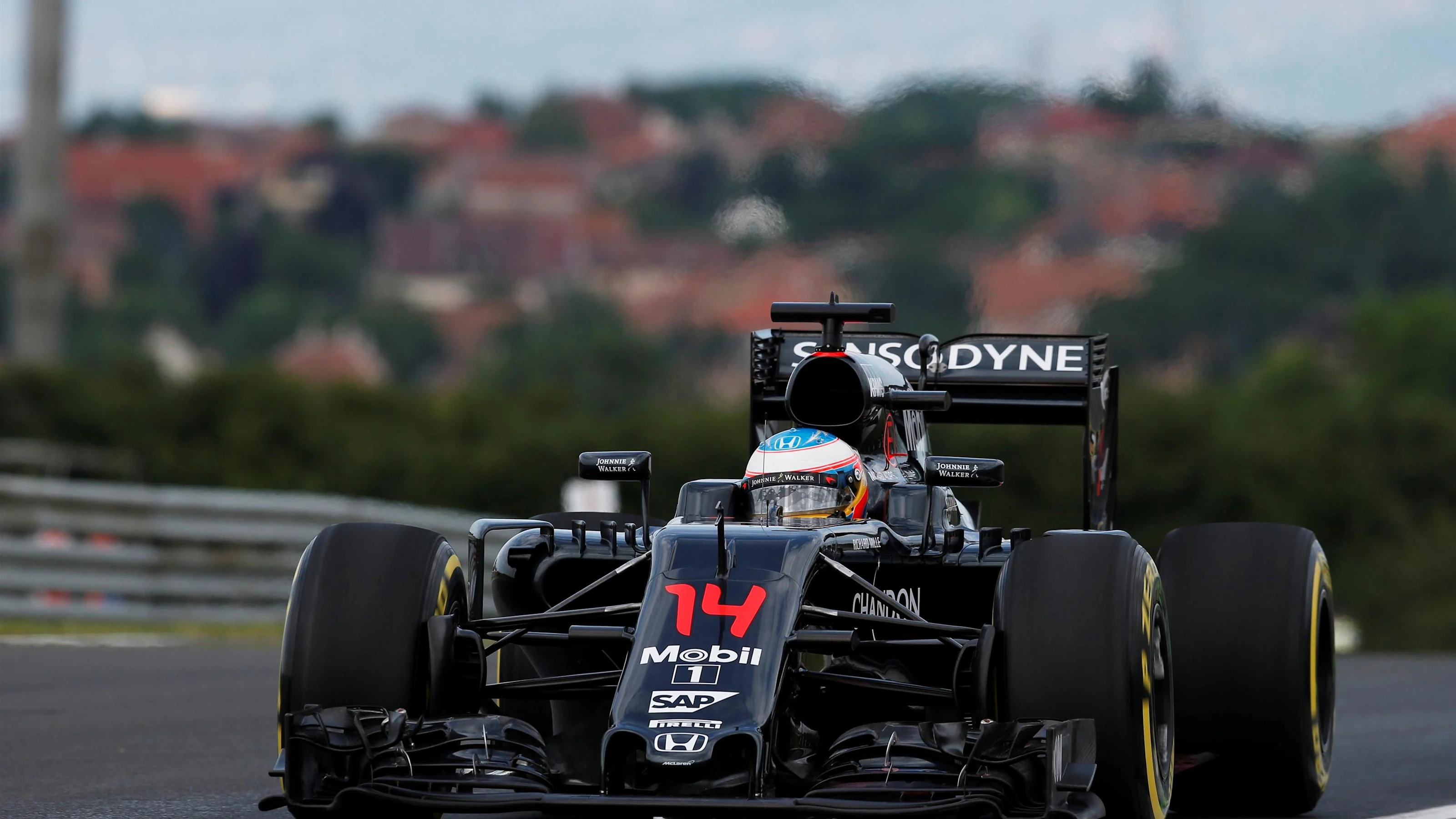 Fernando Alonso (ESP) McLaren MP4-31 at Formula One World Championship, Rd11, Practice,