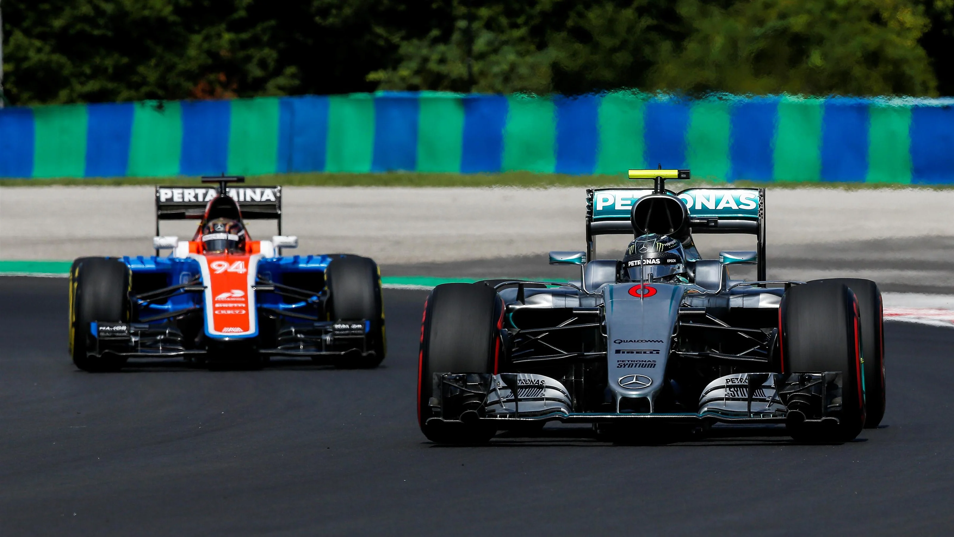 Nico Rosberg (GER) Mercedes-Benz F1 W07 Hybrid at Formula One World Championship, Rd11, Practice,