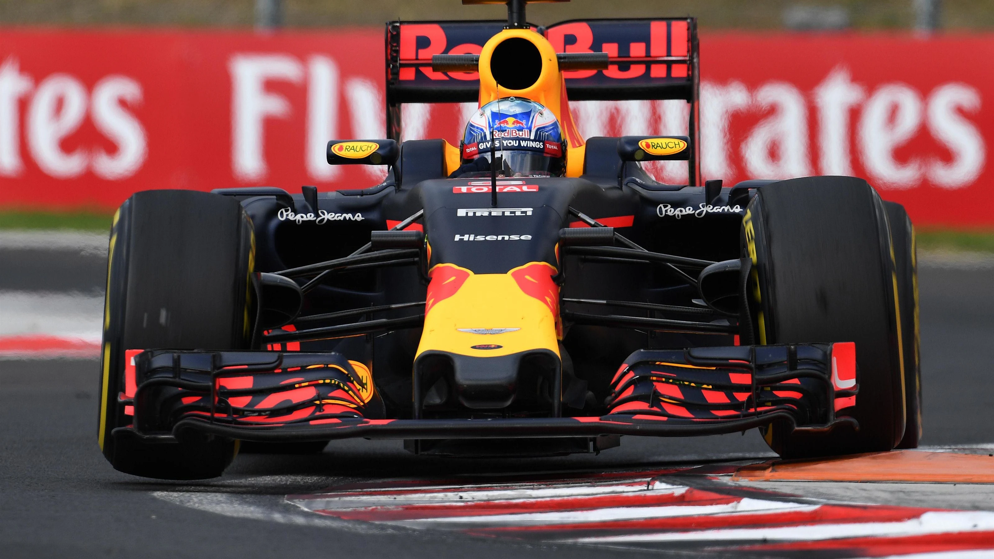 Daniel Ricciardo (AUS) Red Bull Racing RB12 at Formula One World Championship, Rd11, Practice,