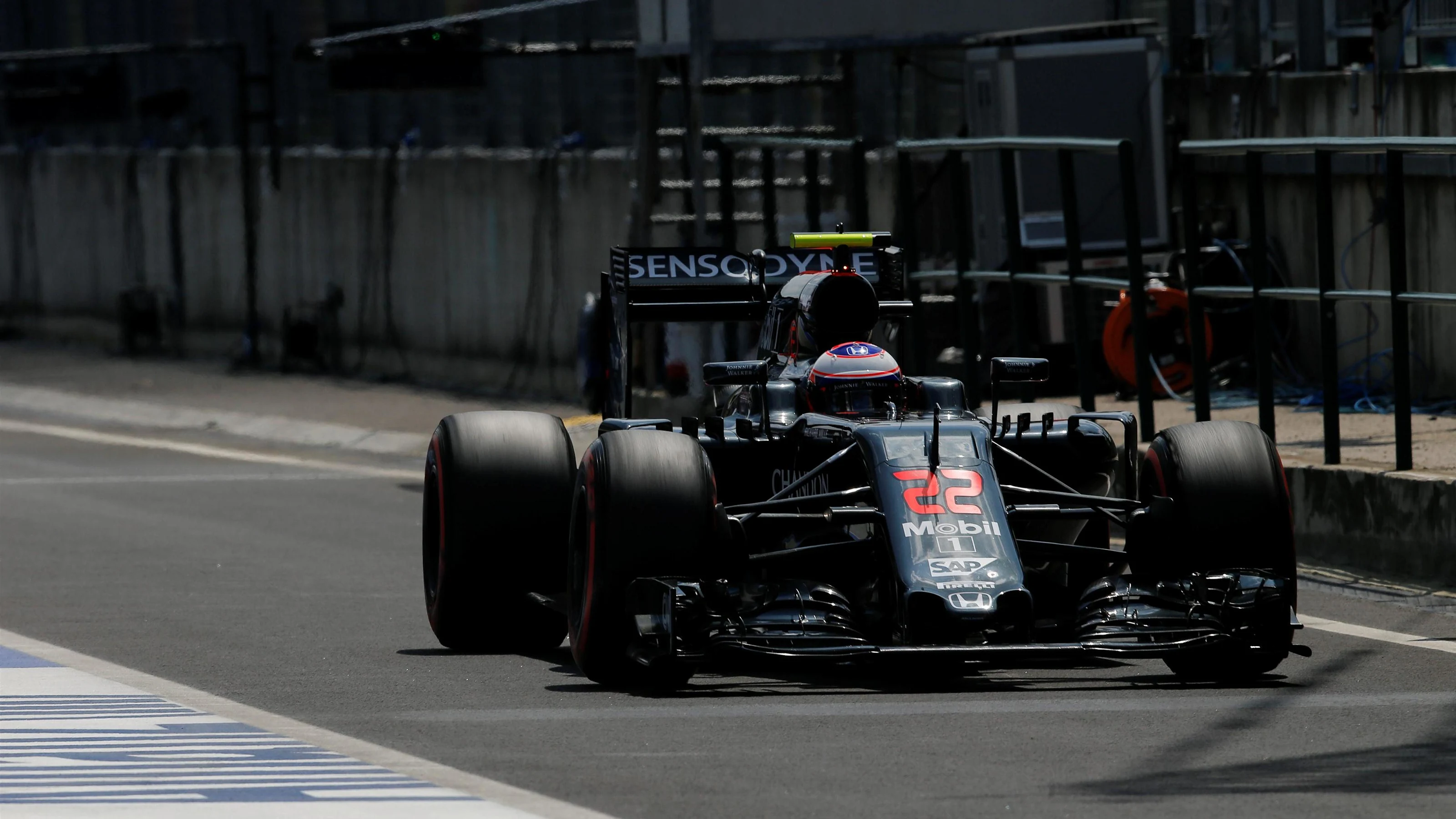 Jenson Button (GBR) McLaren MP4-31 at Formula One World Championship, Rd11, Hungarian Grand Prix,