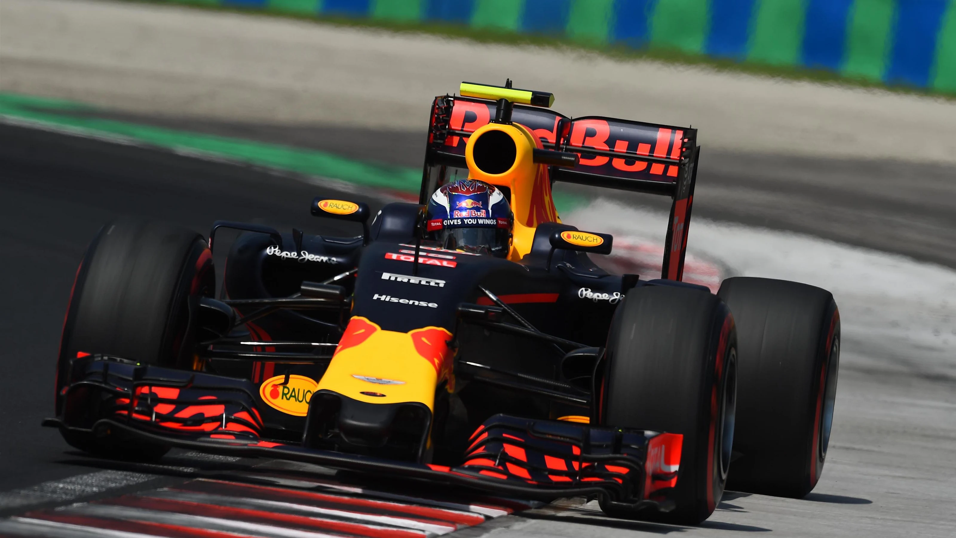 Max Verstappen (NED) Red Bull Racing RB12 at Formula One World Championship, Rd11, Hungarian Grand