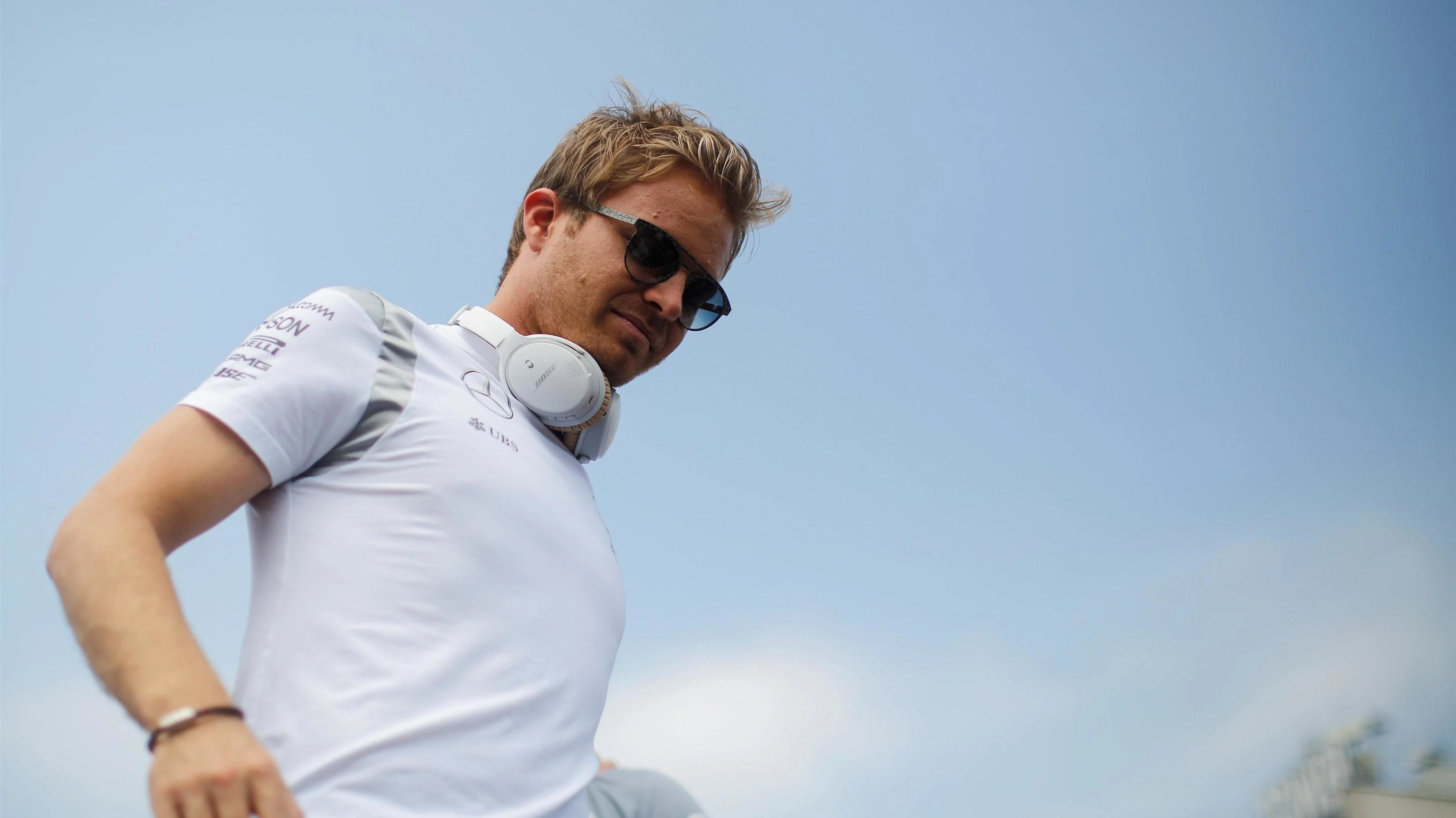 Nico Rosberg (GER) Mercedes AMG F1 on the drivers parade at Formula One World Championship, Rd11,