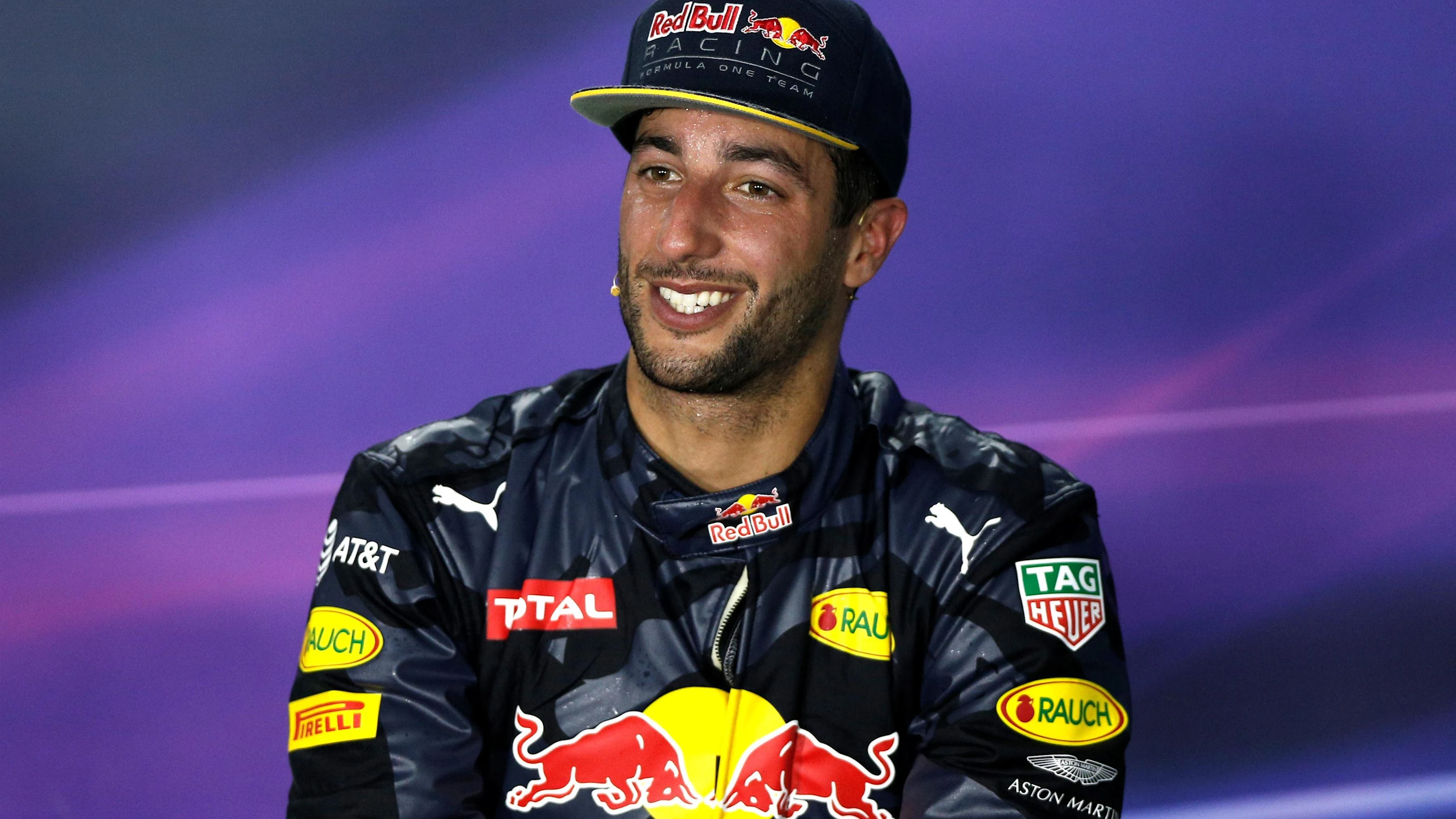 Daniel Ricciardo (AUS) Red Bull Racing in the Press Conference at Formula One World Championship,
