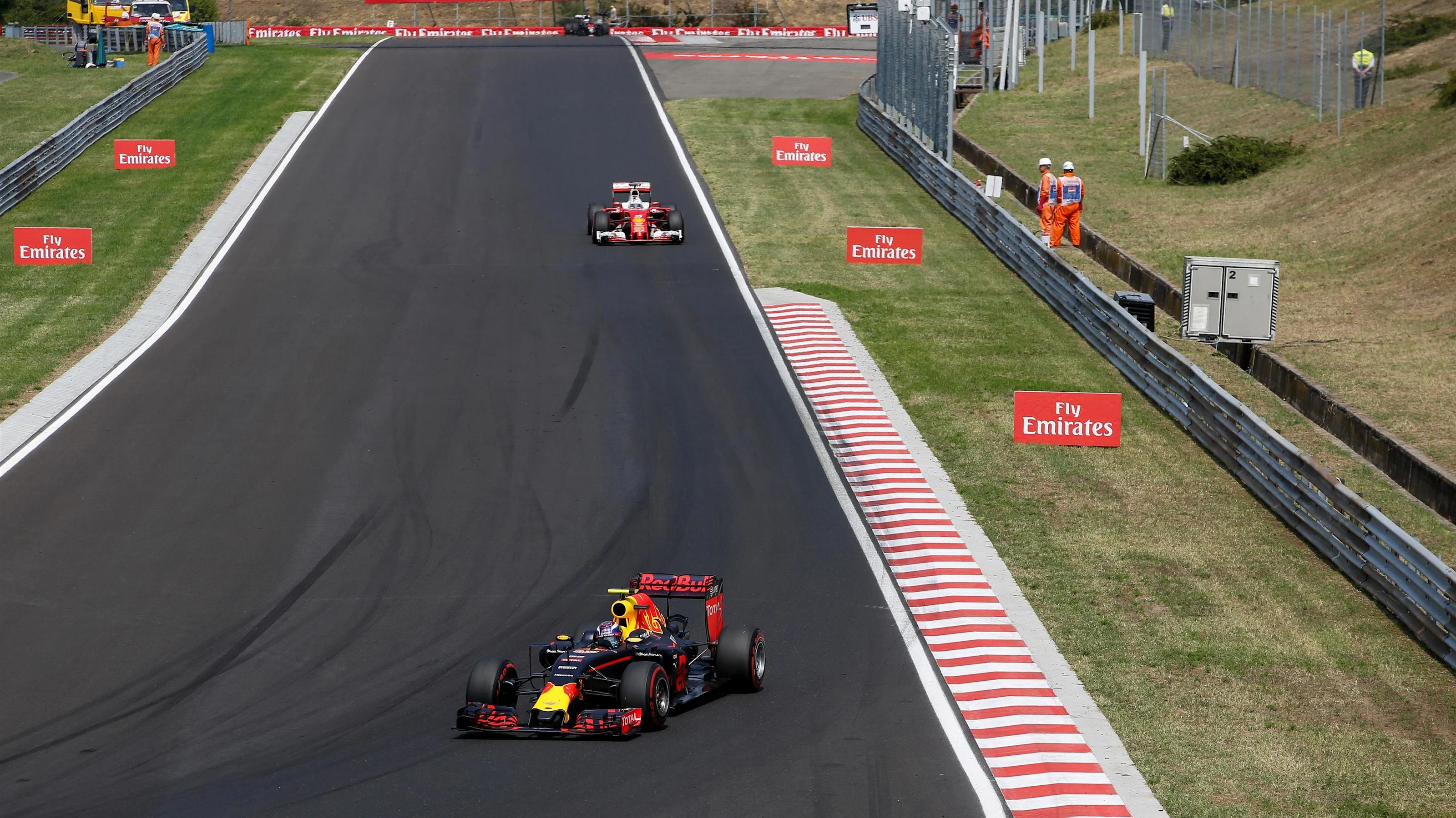Max Verstappen (NED) Red Bull Racing RB12 at Formula One World Championship, Rd11, Hungarian Grand